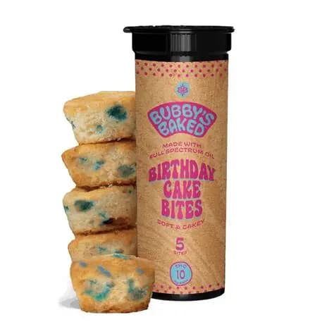 Bubby's Baked MED ONLY - Bubby's Baked 40mg Birthday Cake Bites - 400mg
