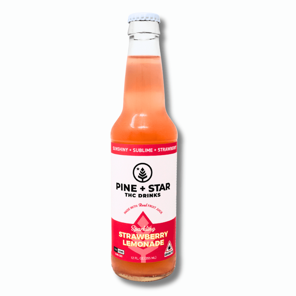 Pine + Star Drink Sparkling Strawberry Lemonade 10mg Beverages