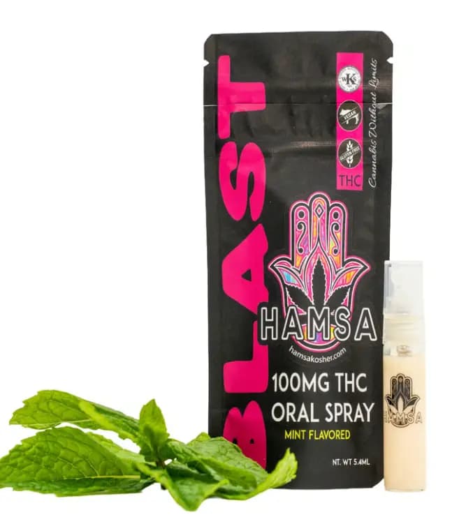 HAMSA Hamsa Blast - Mint Flavored Oral Spray - 100MG Edibles