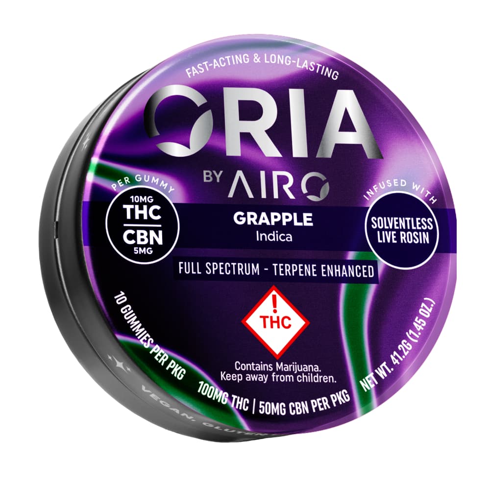 Oria Grapple Live Resin Gummies [10pk] (100mg THC/50mg CBN)