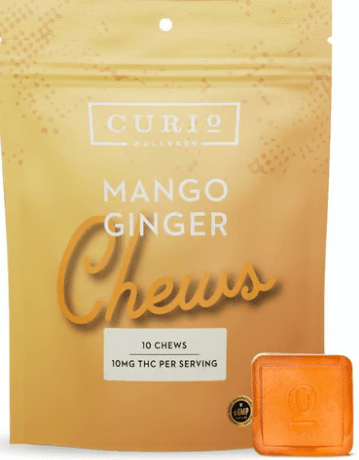 Curio Wellness Mango Ginger Chews | 10mg