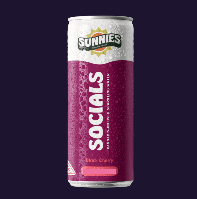 Sunnies Socials I Black Cherry Sparkling Water 10mg
