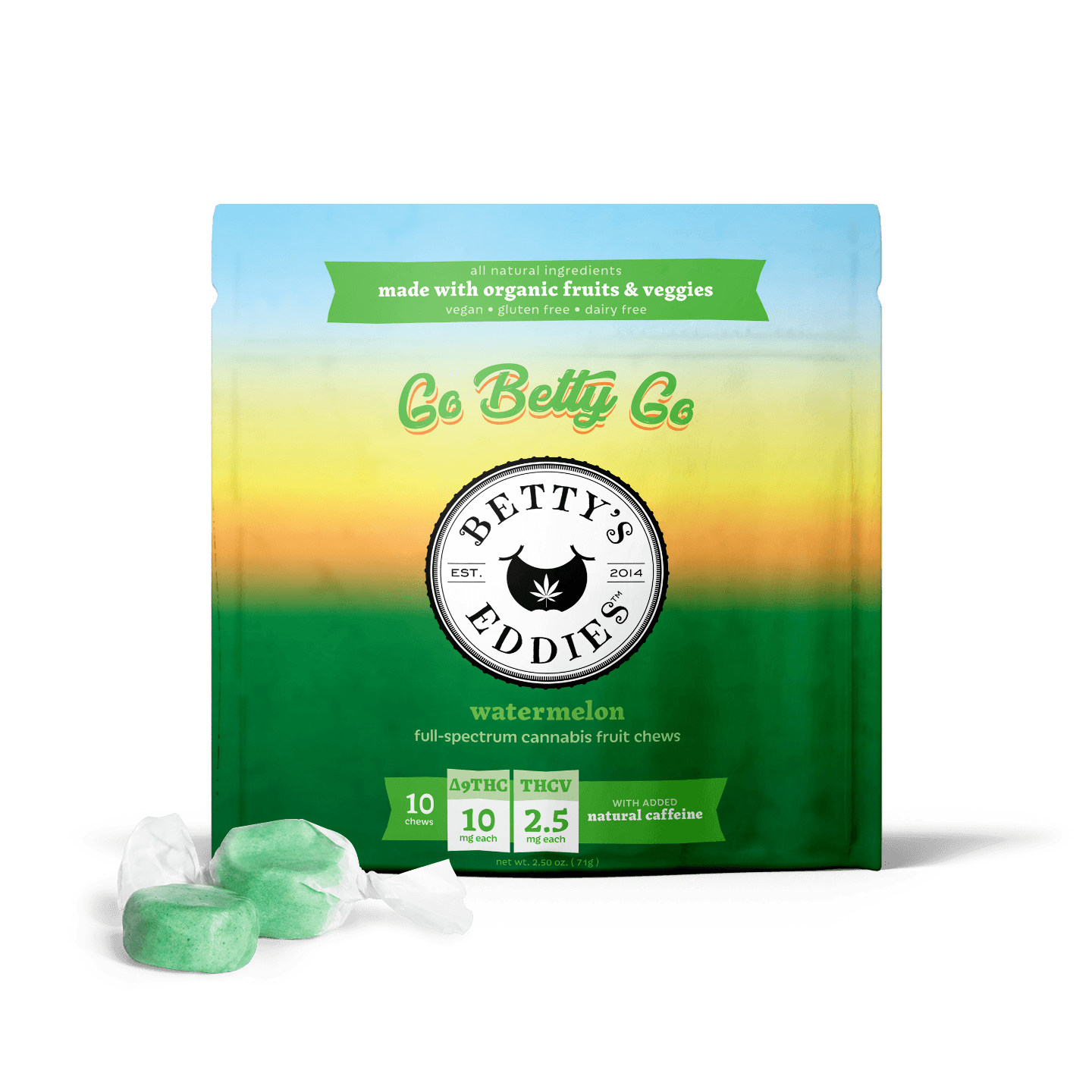 Betty's Eddies Watermelon 4:1 10mg (10ct) - Betty's Eddies Go Betty Go