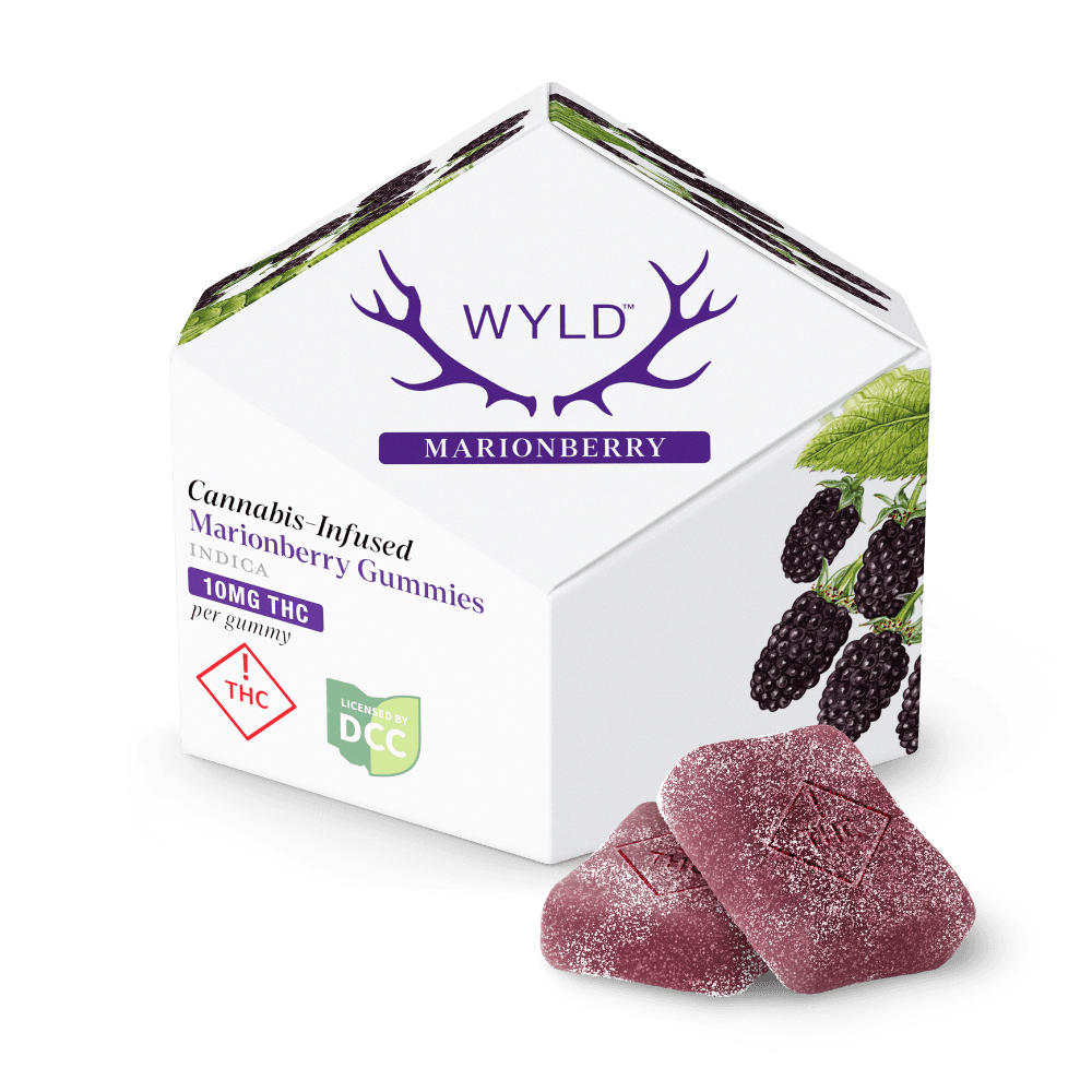 Wyld Marionberry Indica Enhanced Gummies | 100mg THC
