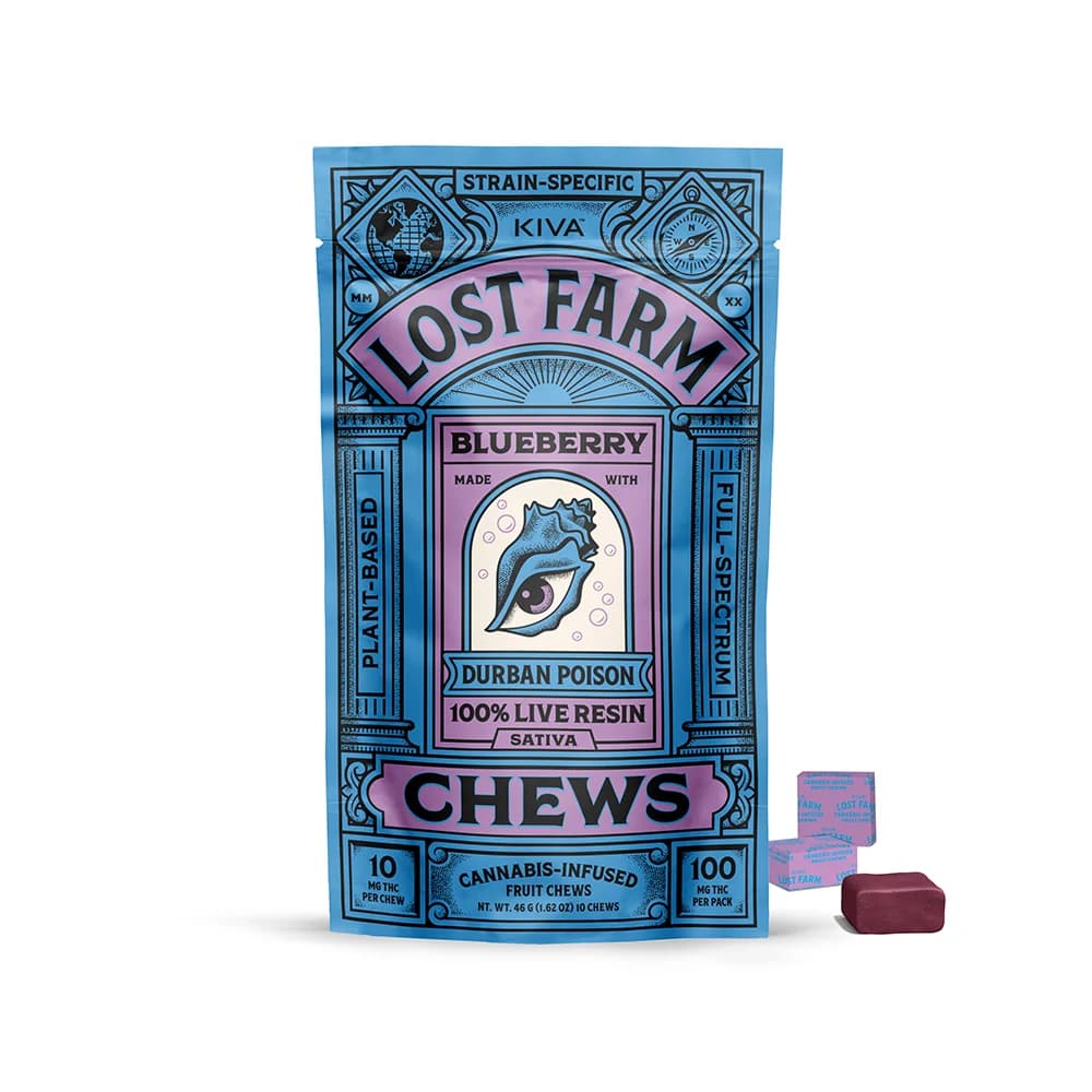 Lost Farm Blueberry x Durban Poison [10pk] (100mg)