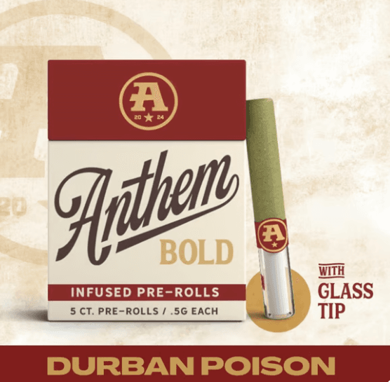 Anthem Bold Infused Durban Poison [2.5g pack] Pre-rolls