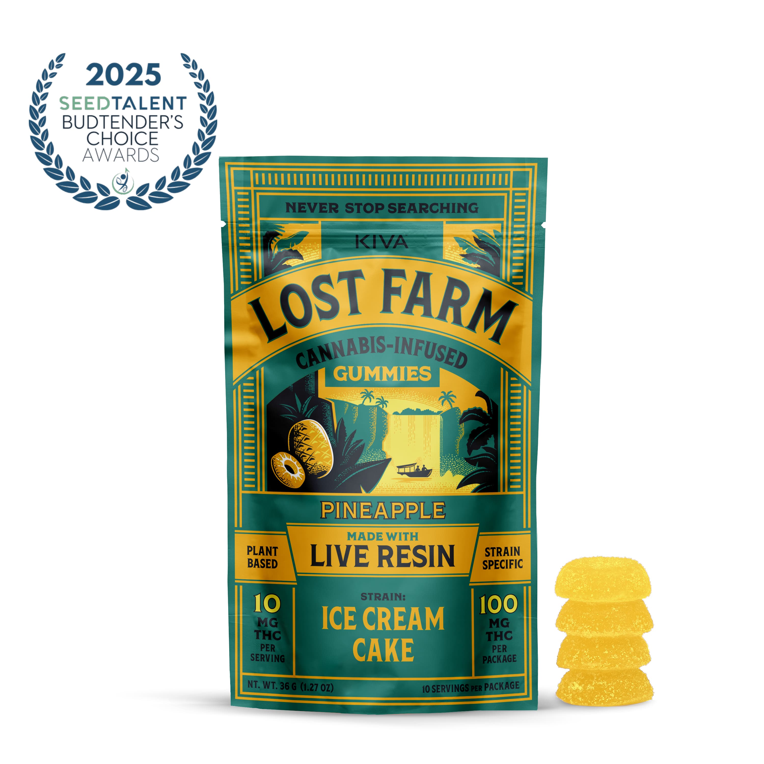 Lost Farm Pineapple x Ice Cream Cake [10pk] (100mg)