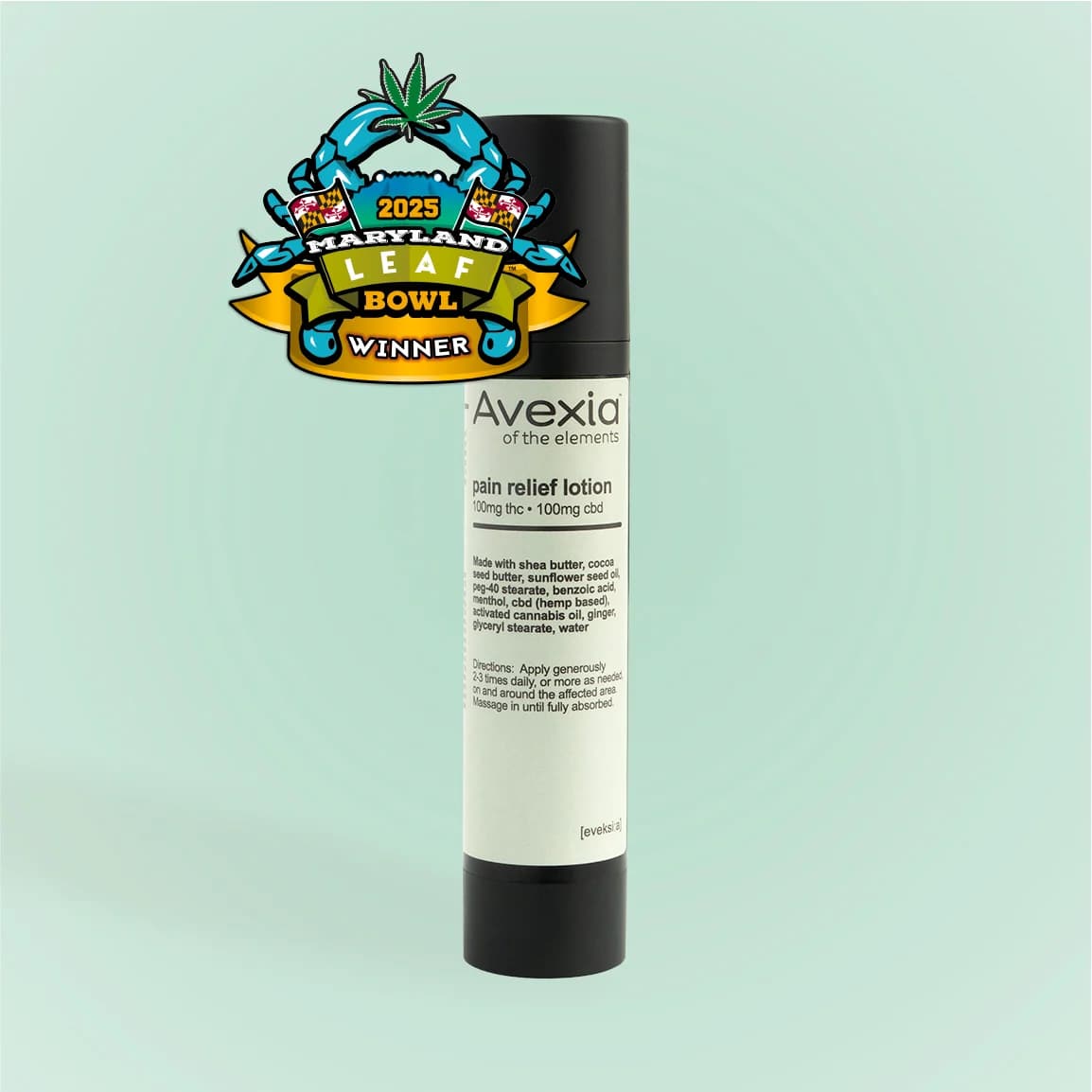 Avexia 1:1 Harmony Lotion [2oz] (100mg CBD/100mg THC)