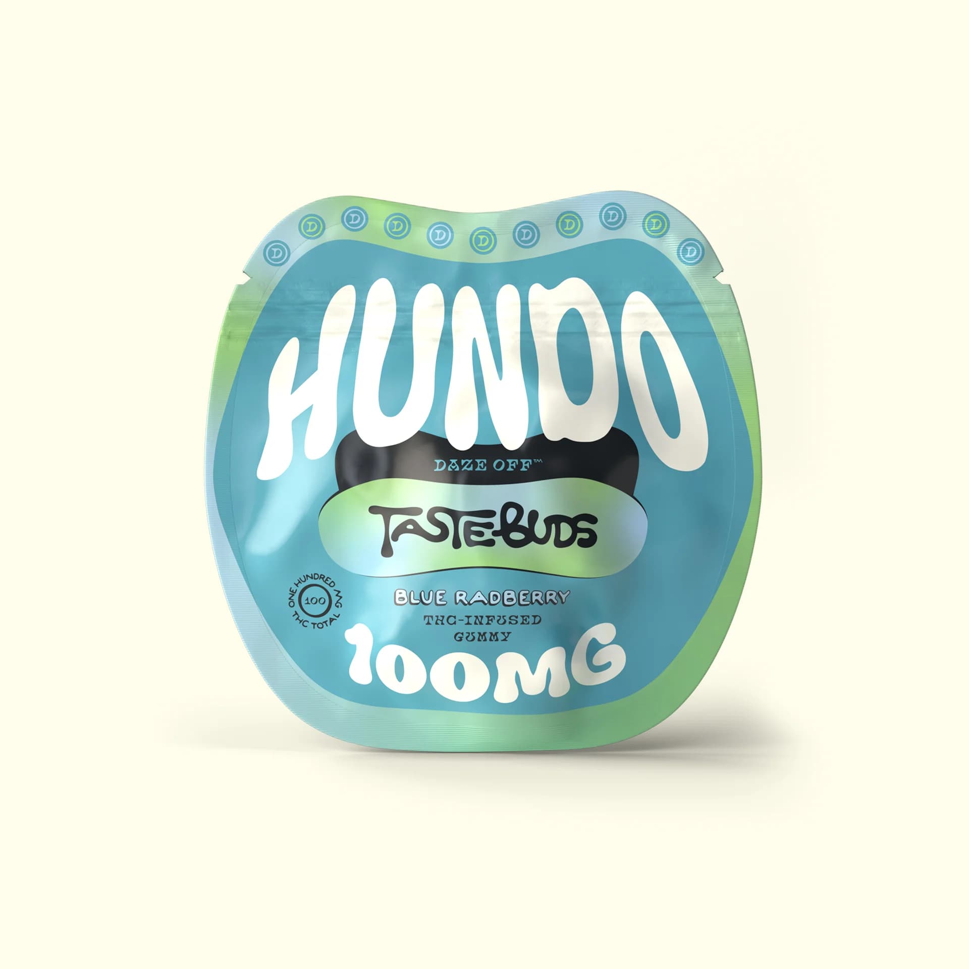 Daze Off Blue Radberry Gummy Hundo [1pk] (100mg)