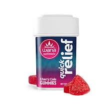 Wana Wana Optimals Quick Relief 1:1:1 THC:CBC:CBG Cherry Cola Gummies