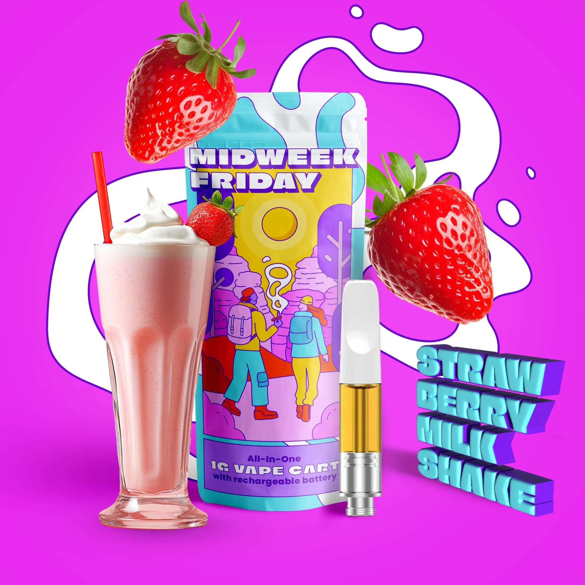 Midweek Friday Strawberry Milkshake