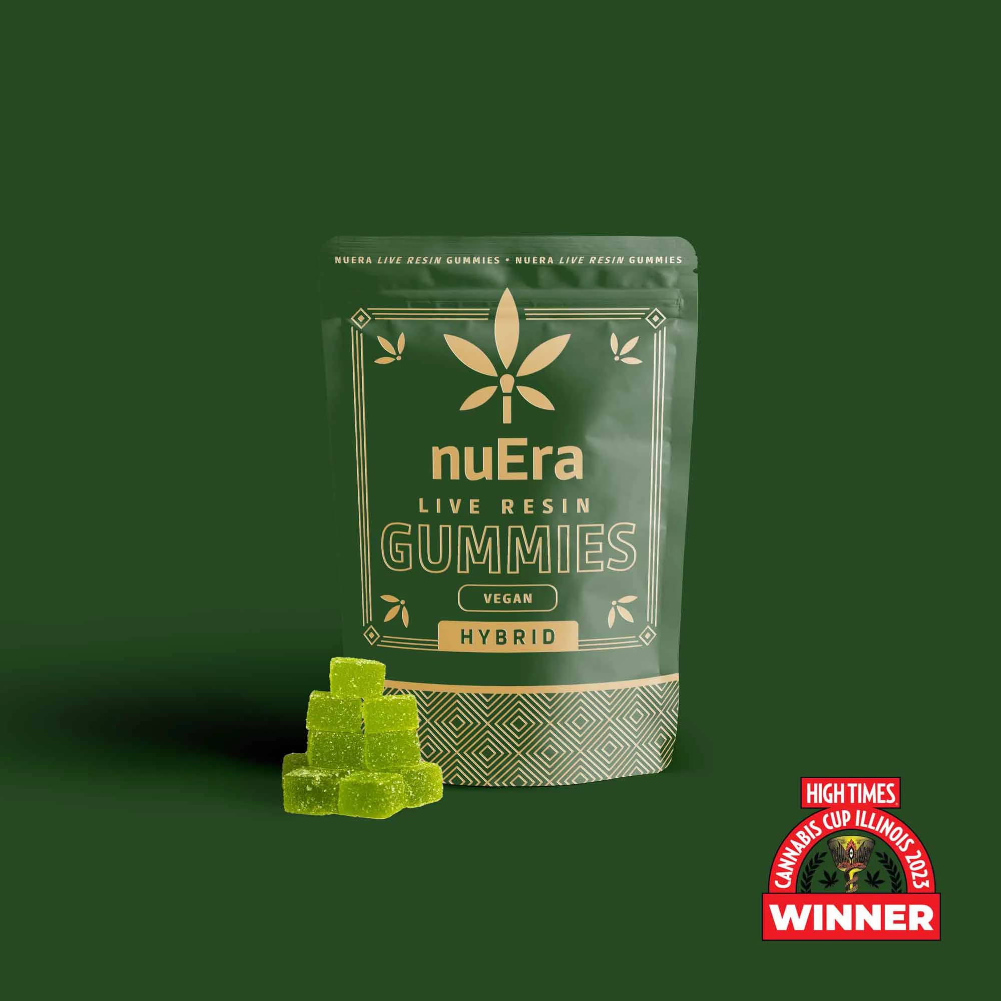 nuEra Green Apple | 10mg | 10pk Live Resin Gummies | nuEra