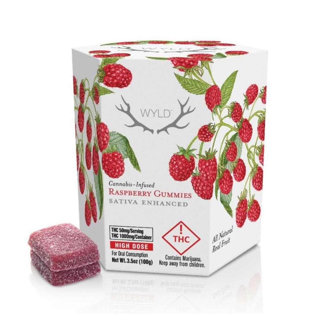Wyld Gummies 1000mg - Raspberry (S)