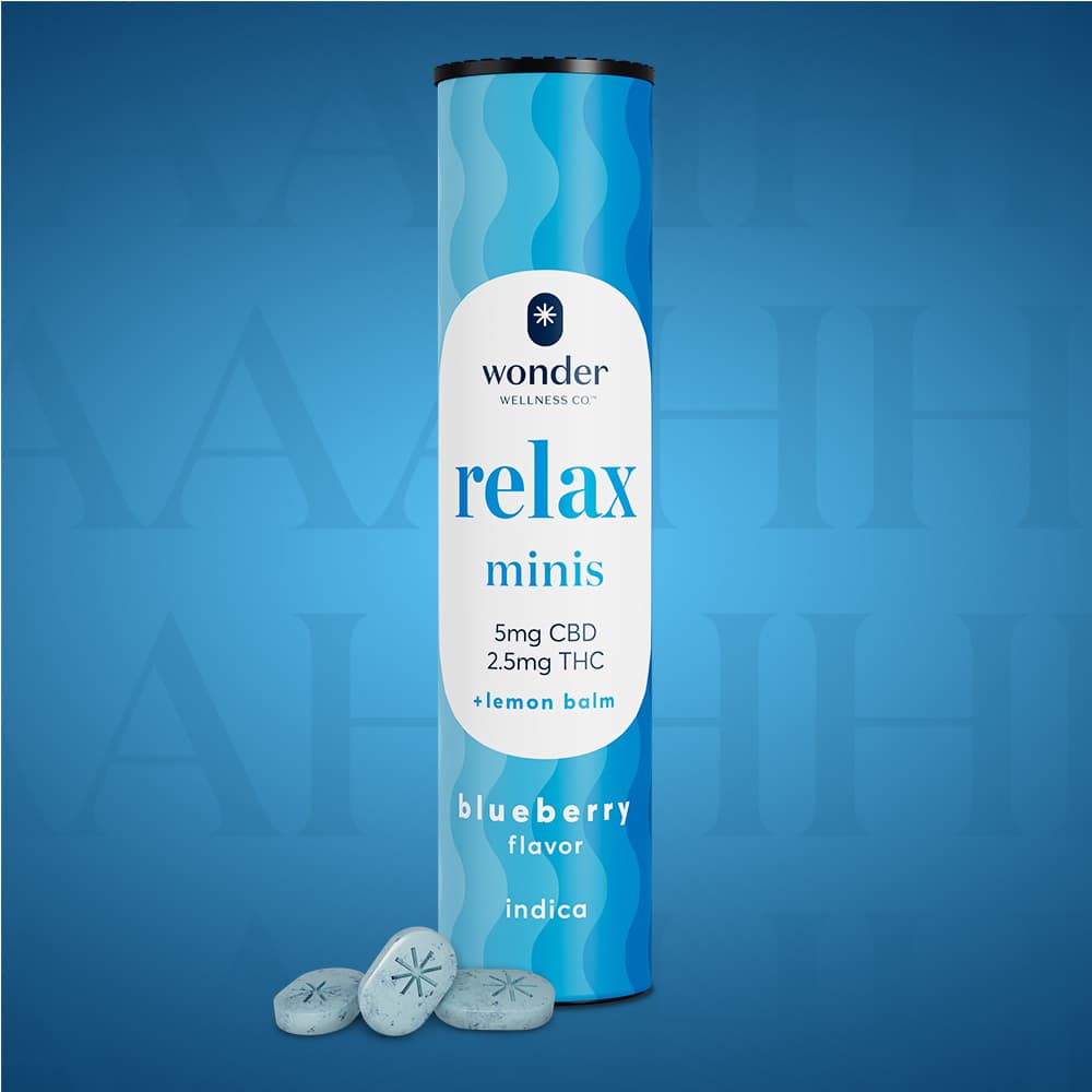 * Wonder Wellness Co.™ *Wonder Relax Minis 2:1 (Blueberry) [40pk] (200mg CBD/100mg THC) Illinois