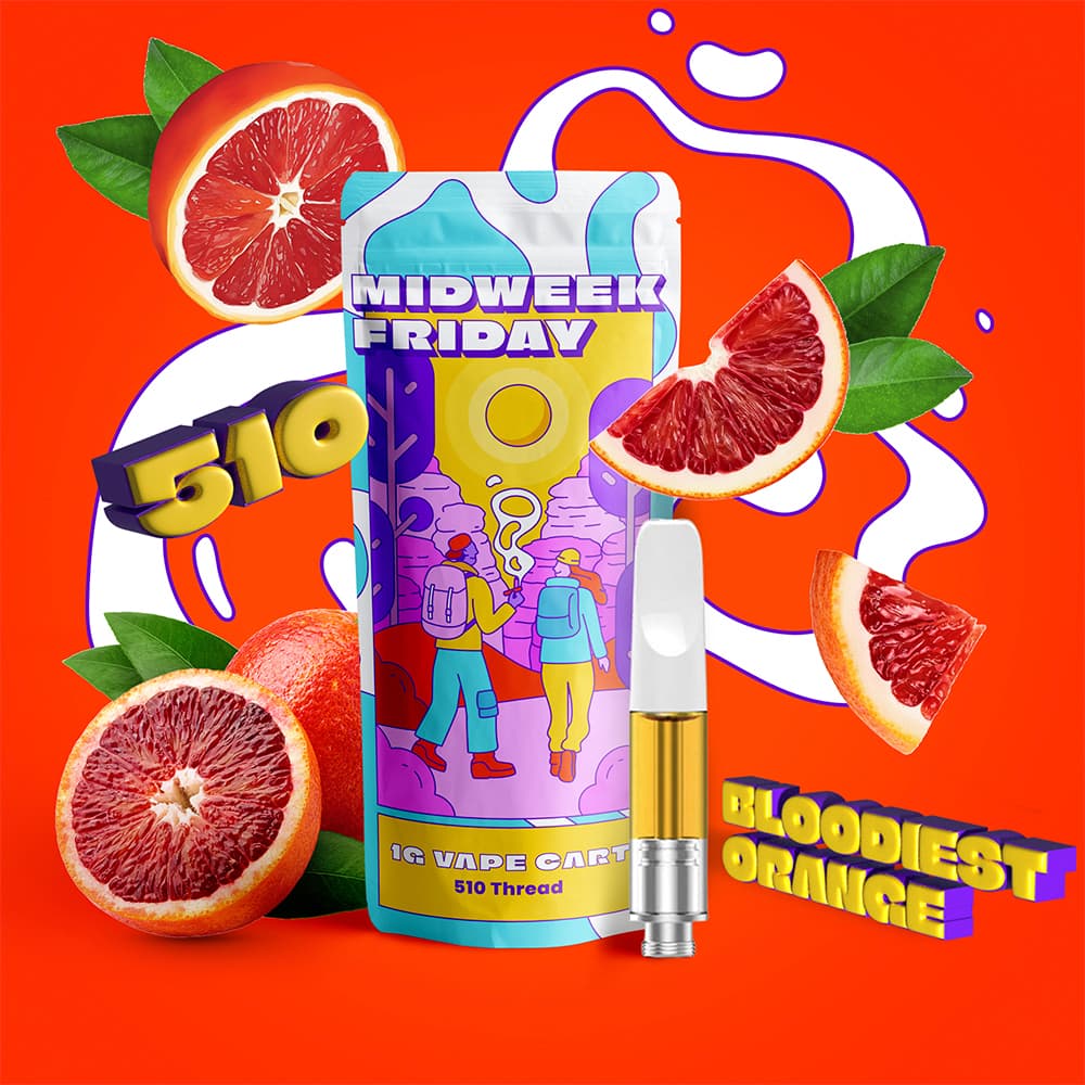 Midweek Friday Bloodiest Orange | 1g | Vape | Midweek Friday