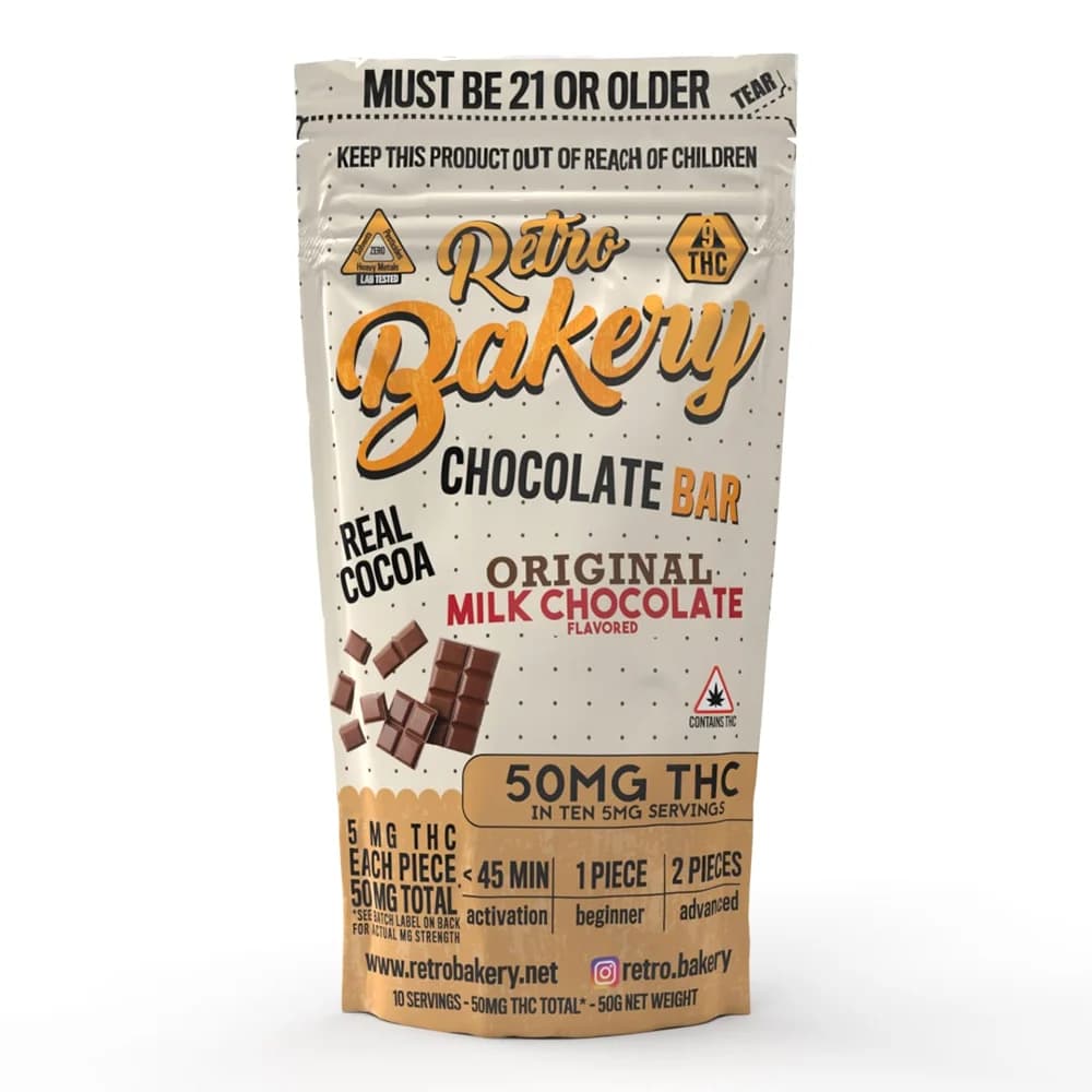 RETRO Milk Chocolate Bar [10pk] (50mg)