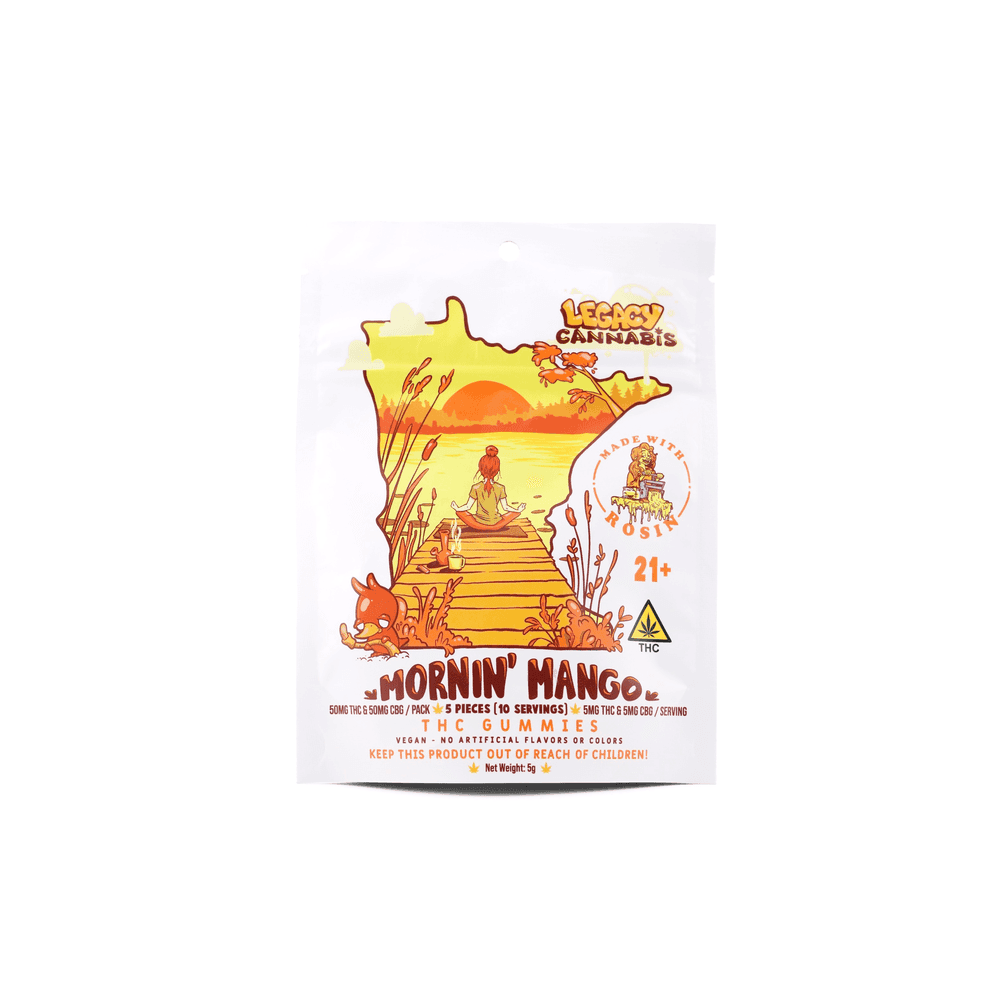 Legacy Cannabis Mornin' Mango [5pk] (50mg THC/50mg CBG)