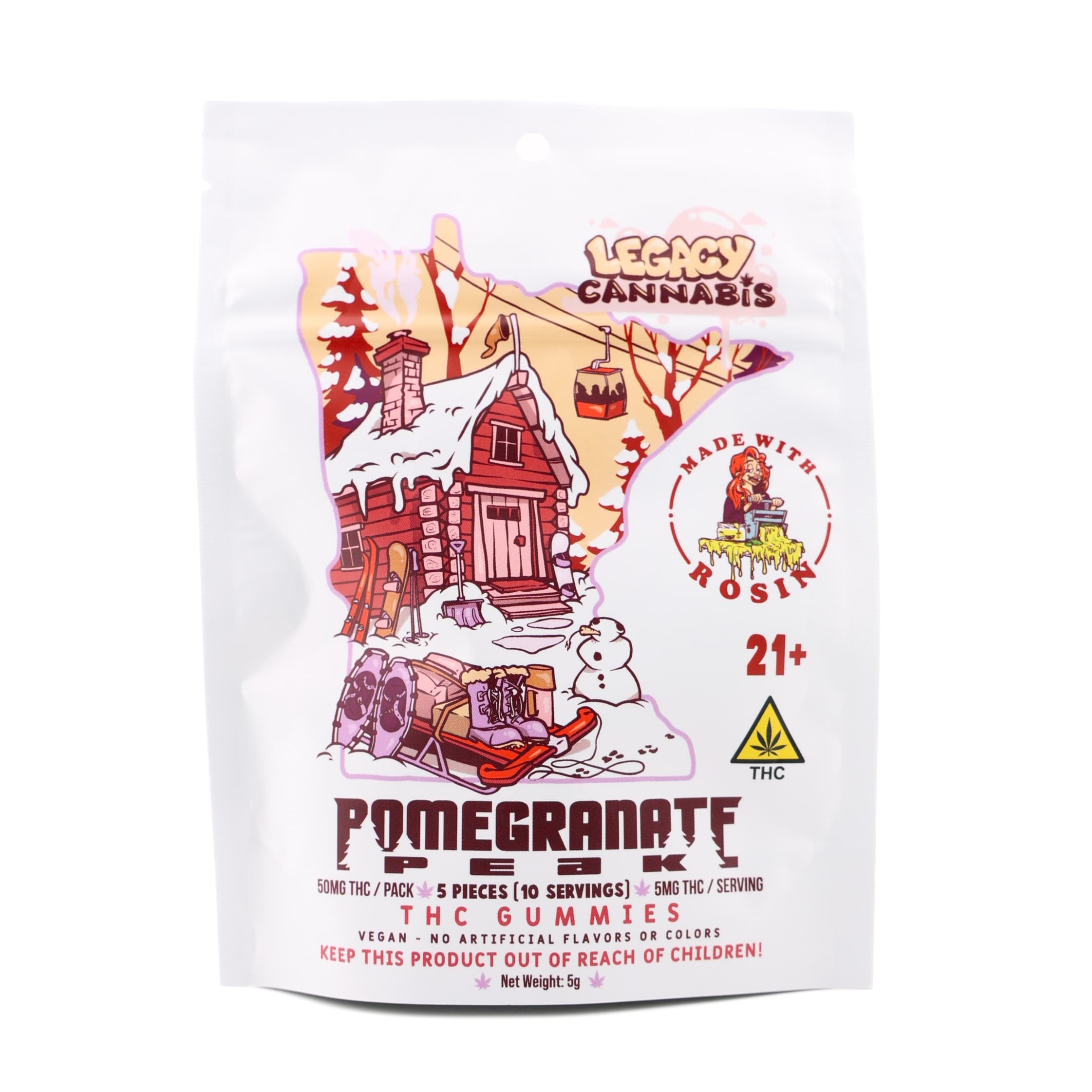 Legacy Cannabis Pomegranate Peak [5pk] (50mg)