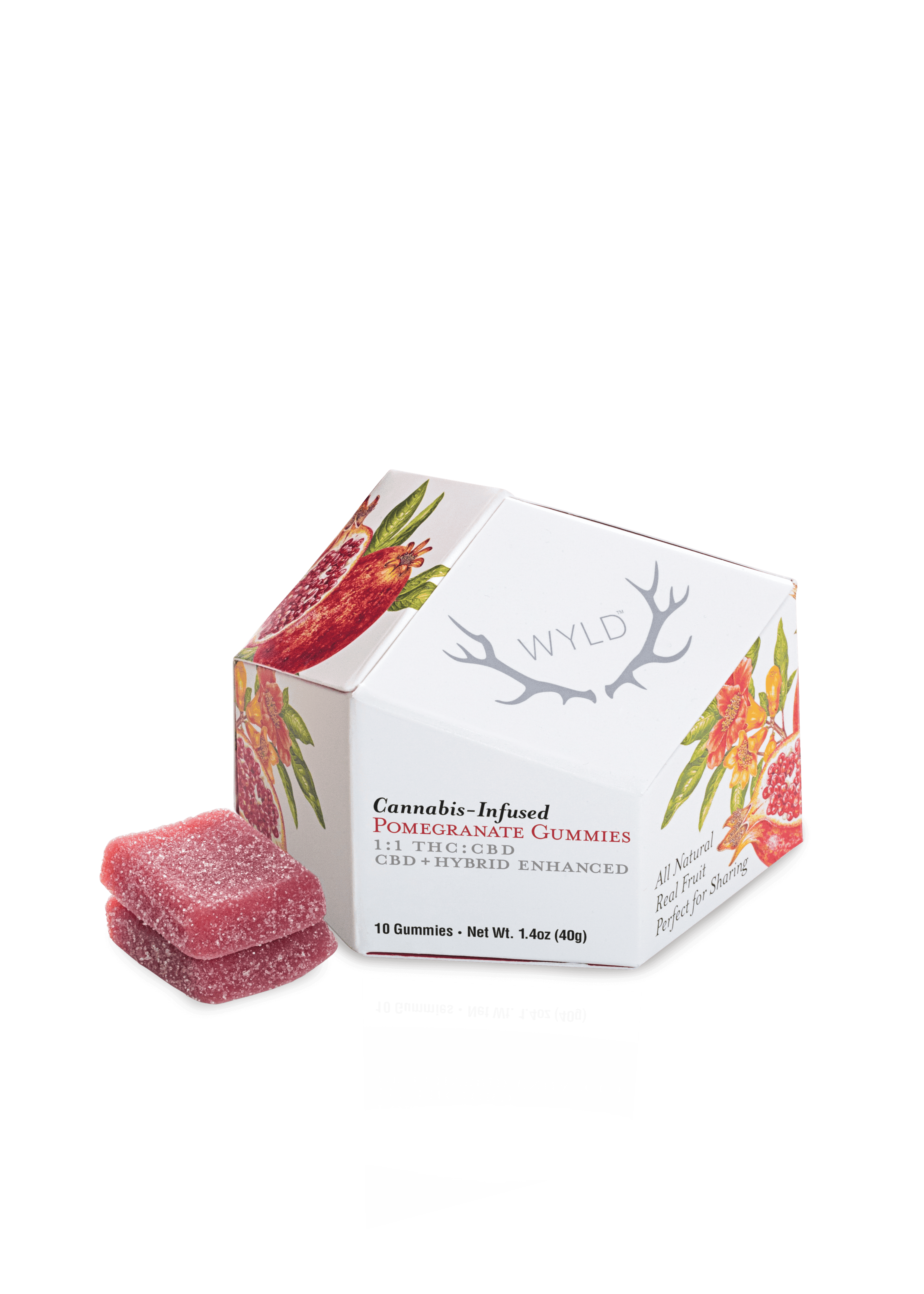 Wyld Wyld Gummies Pomegranate 1:1 (H) 100mg