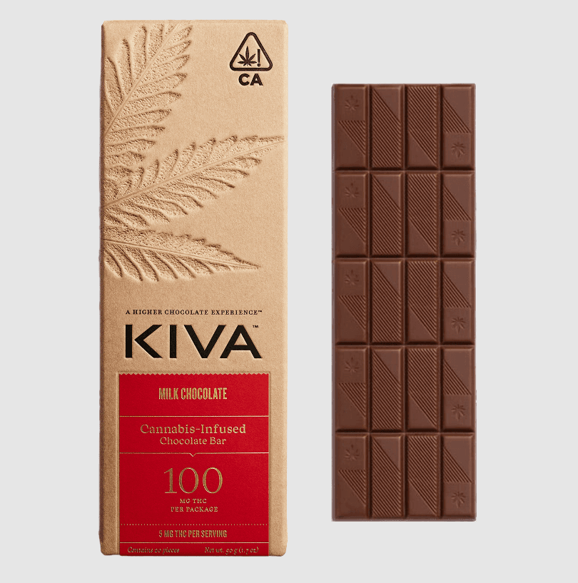 Kiva KIVA Milk Chocolate Bar 100mg