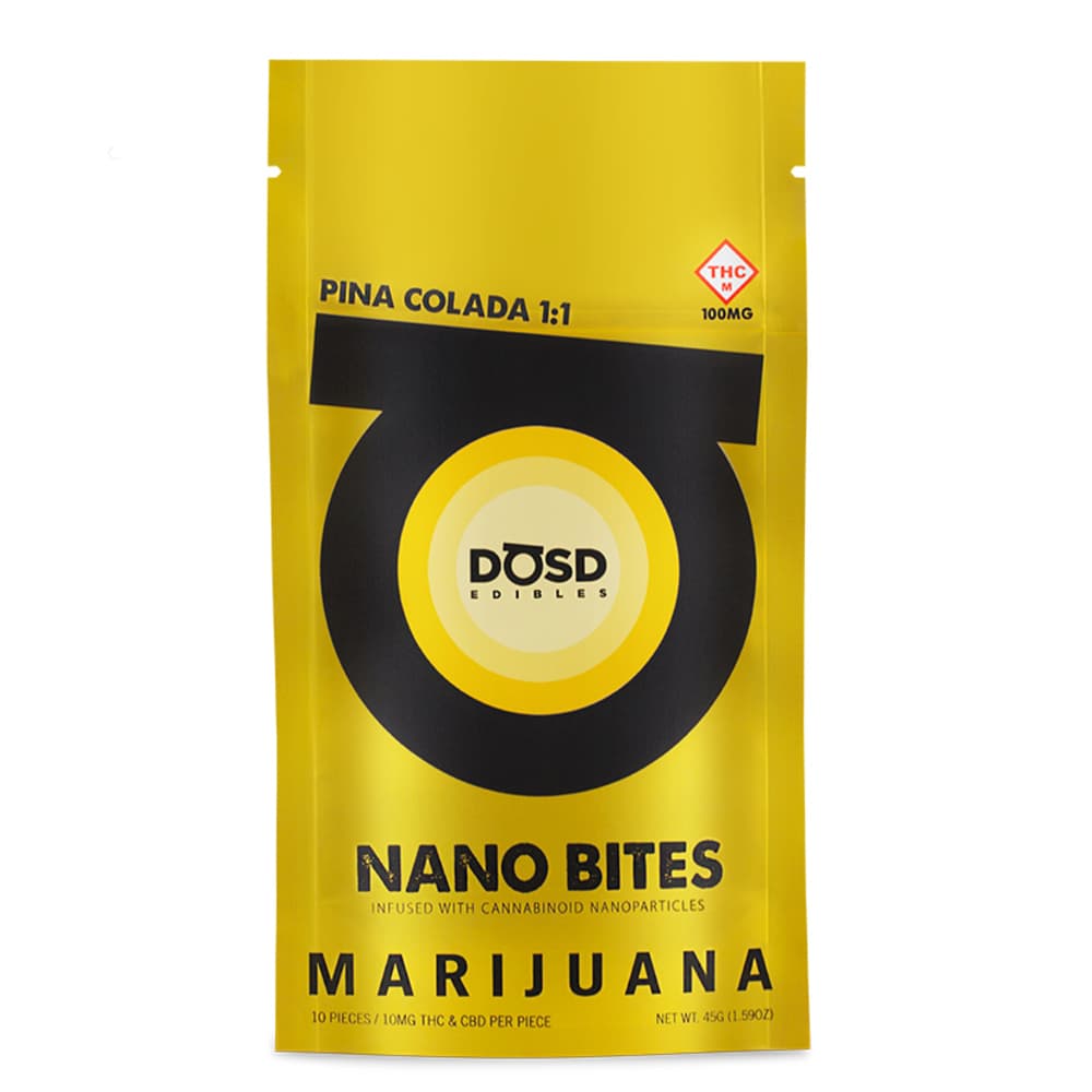 DŌSD Edibles 1:1 Pina Colada [10pk] (100mg THC/100mg CBD)