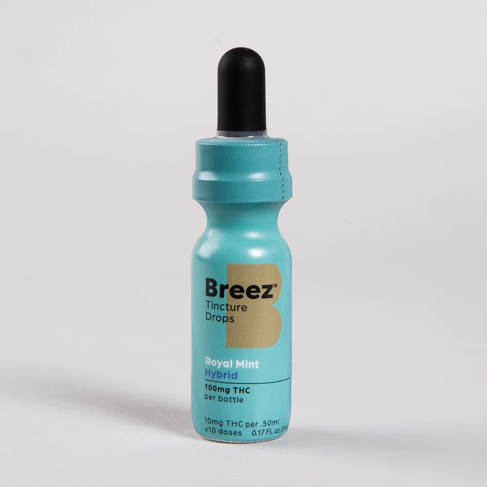 BREEZ Royal Mint Hybrid Tincture Drops (100mg)