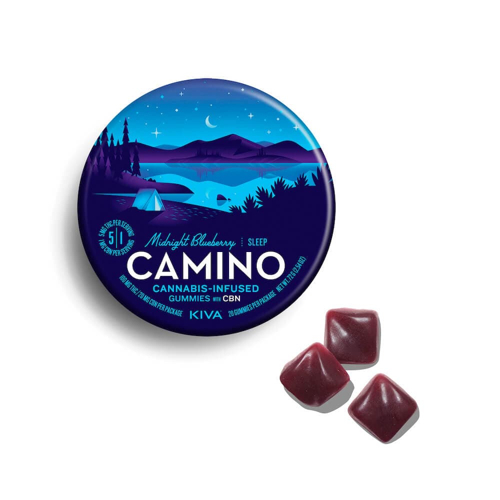 Camino Sleep Midnight CBN Blueberry Gummies