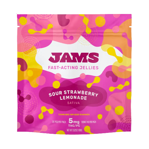 JAMS Sativa Sour Strawberry Lemonade Fast Acting Jellies