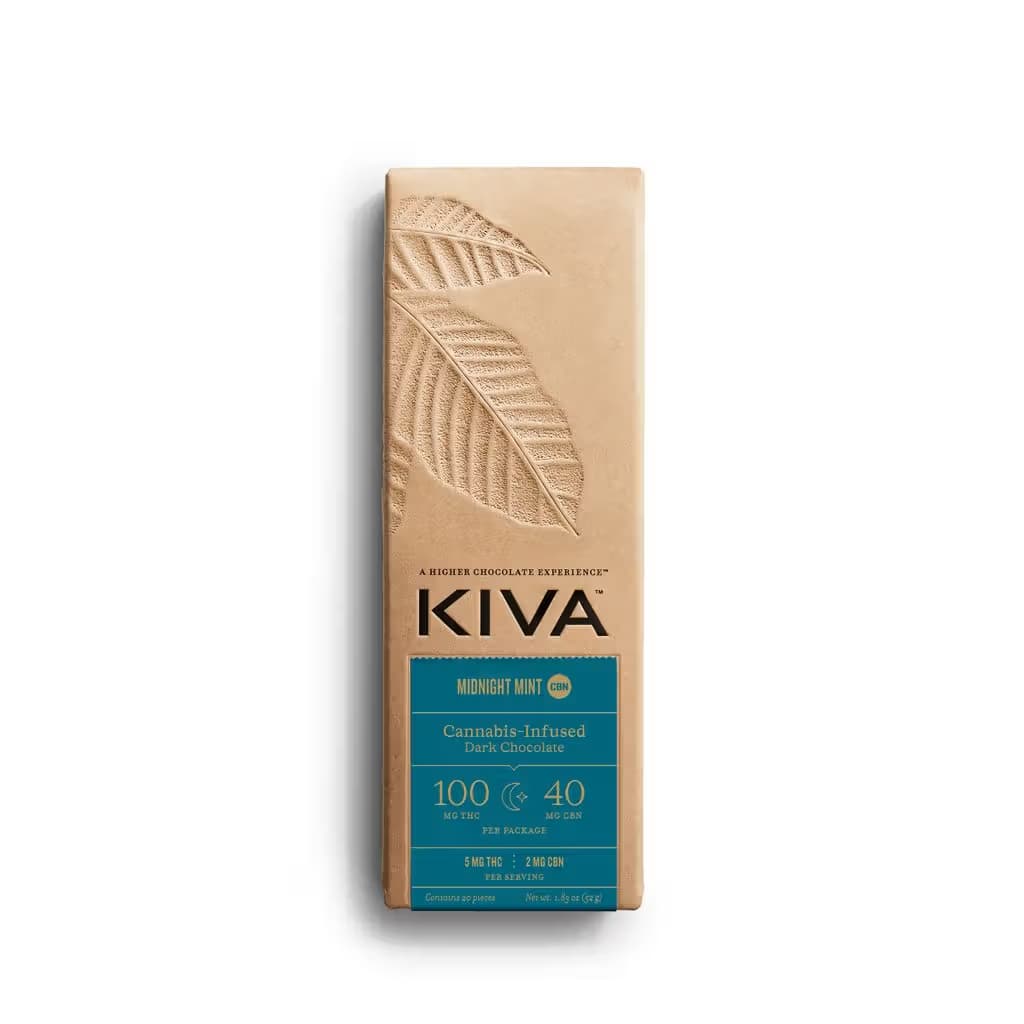 Kiva Dark Midnight Mint CBN Bar