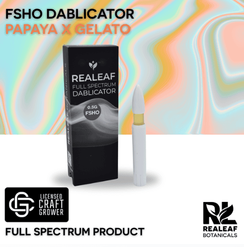 Realeaf Botanicals Realeaf RSO Papaya x Gelato Dablicator