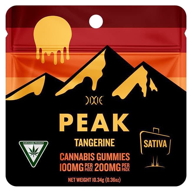 Dixie Dixie - 200mg Peak Gummies - Tangerine