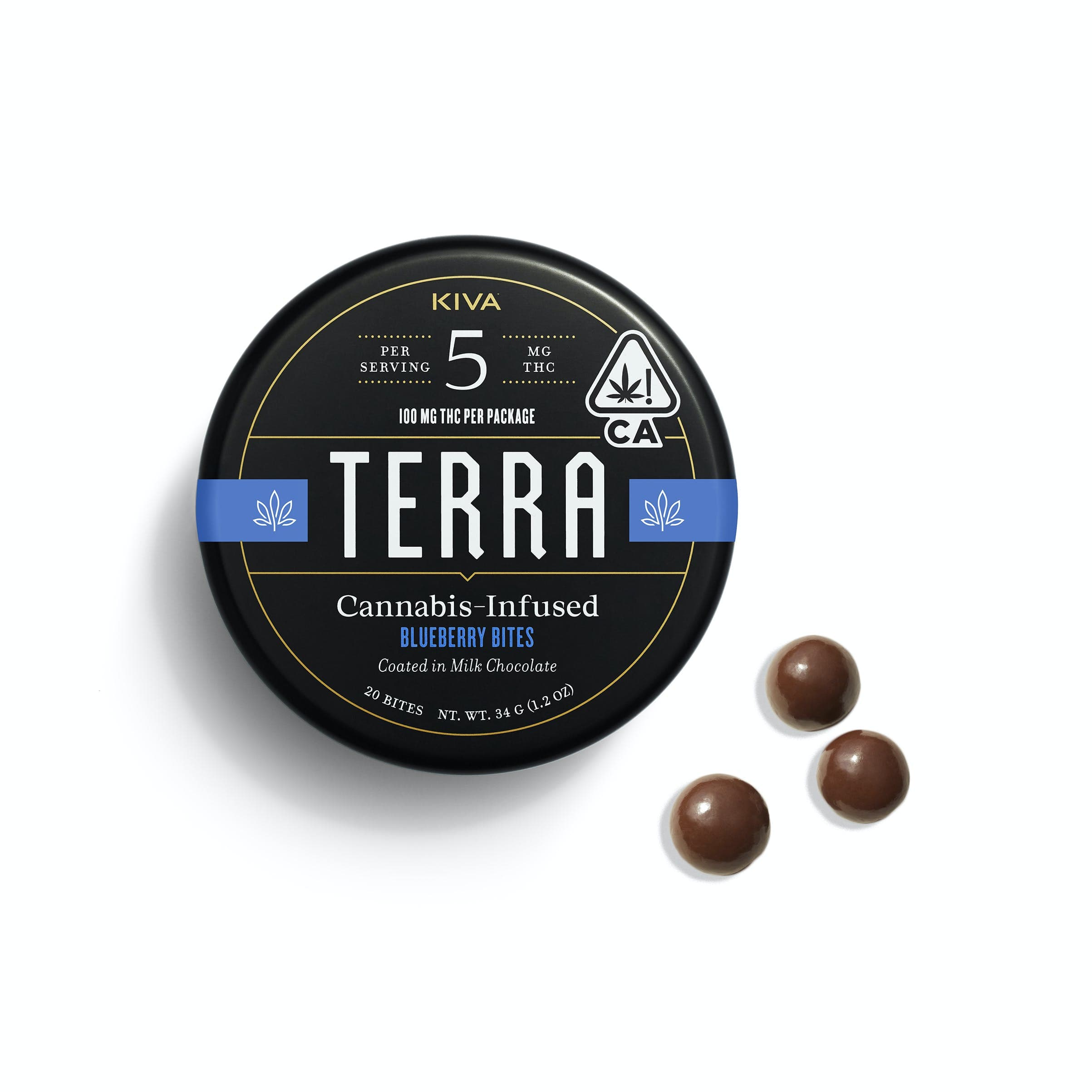TERRA Terra Milk Chocolate Blueberries Bites [20pk] (100mg THC)
