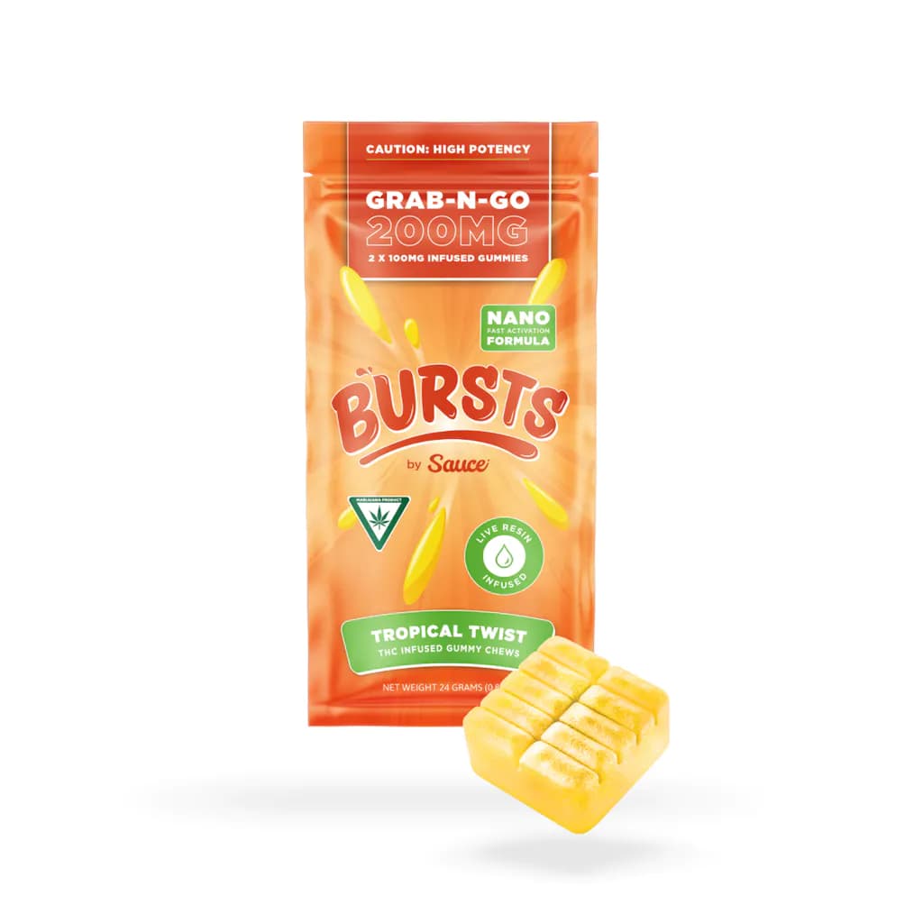 Sauce Sauce - Gummies - 200mg Live Resin - Tropical Twist