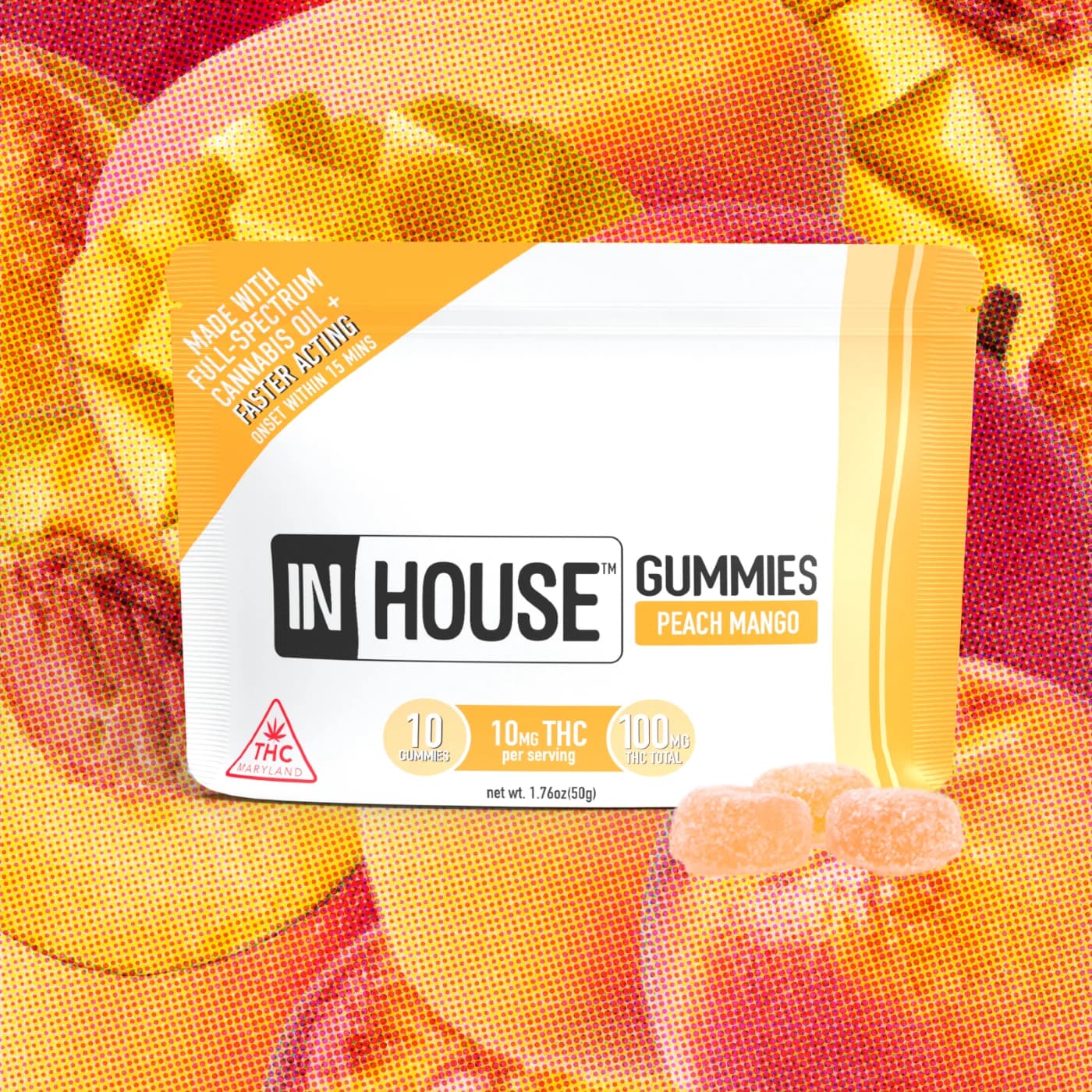 InHouse Peach Mango [10pk] (100mg)