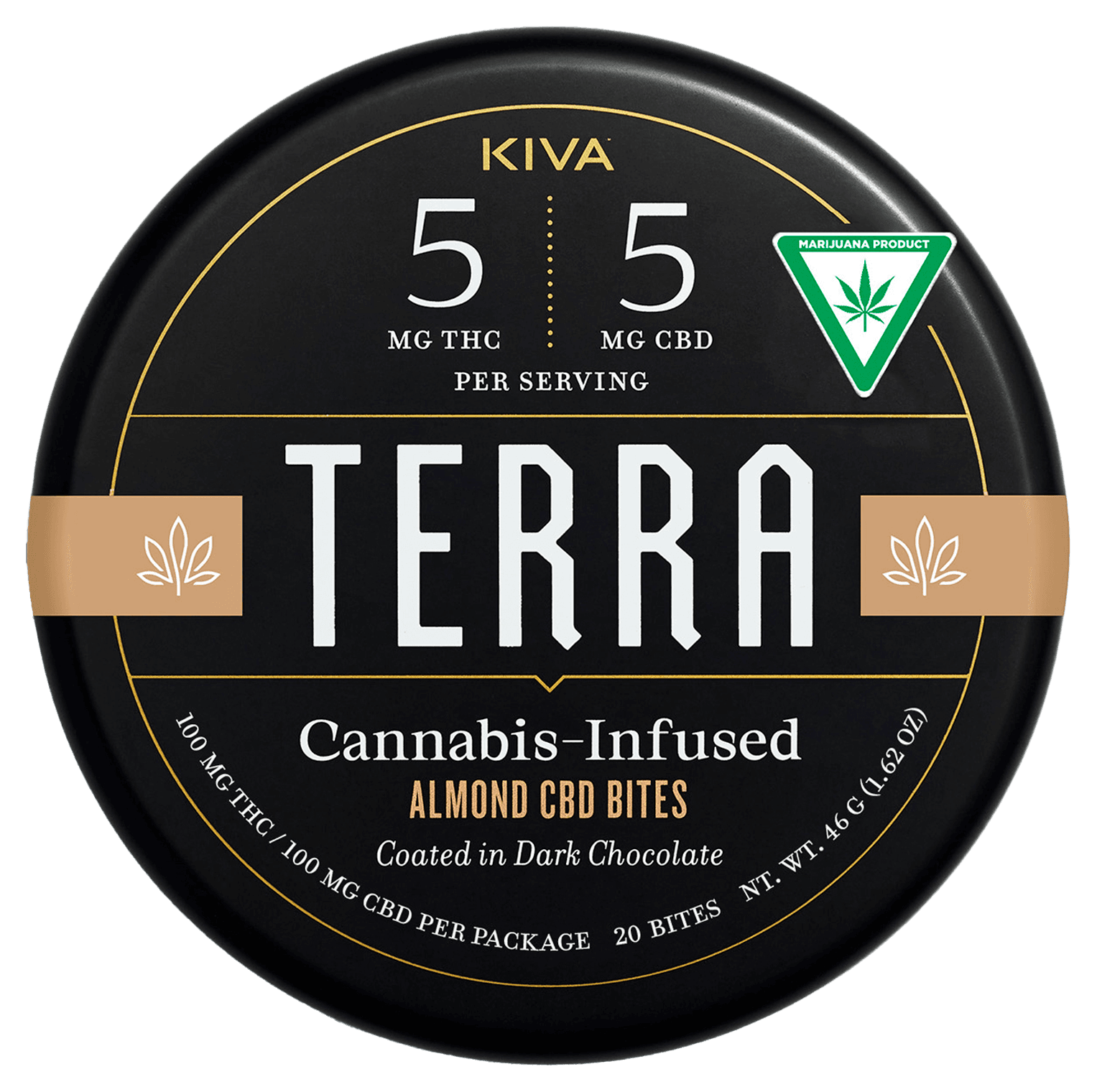 TERRA Almond Bites | 5:5 THC:CBD | 100mg