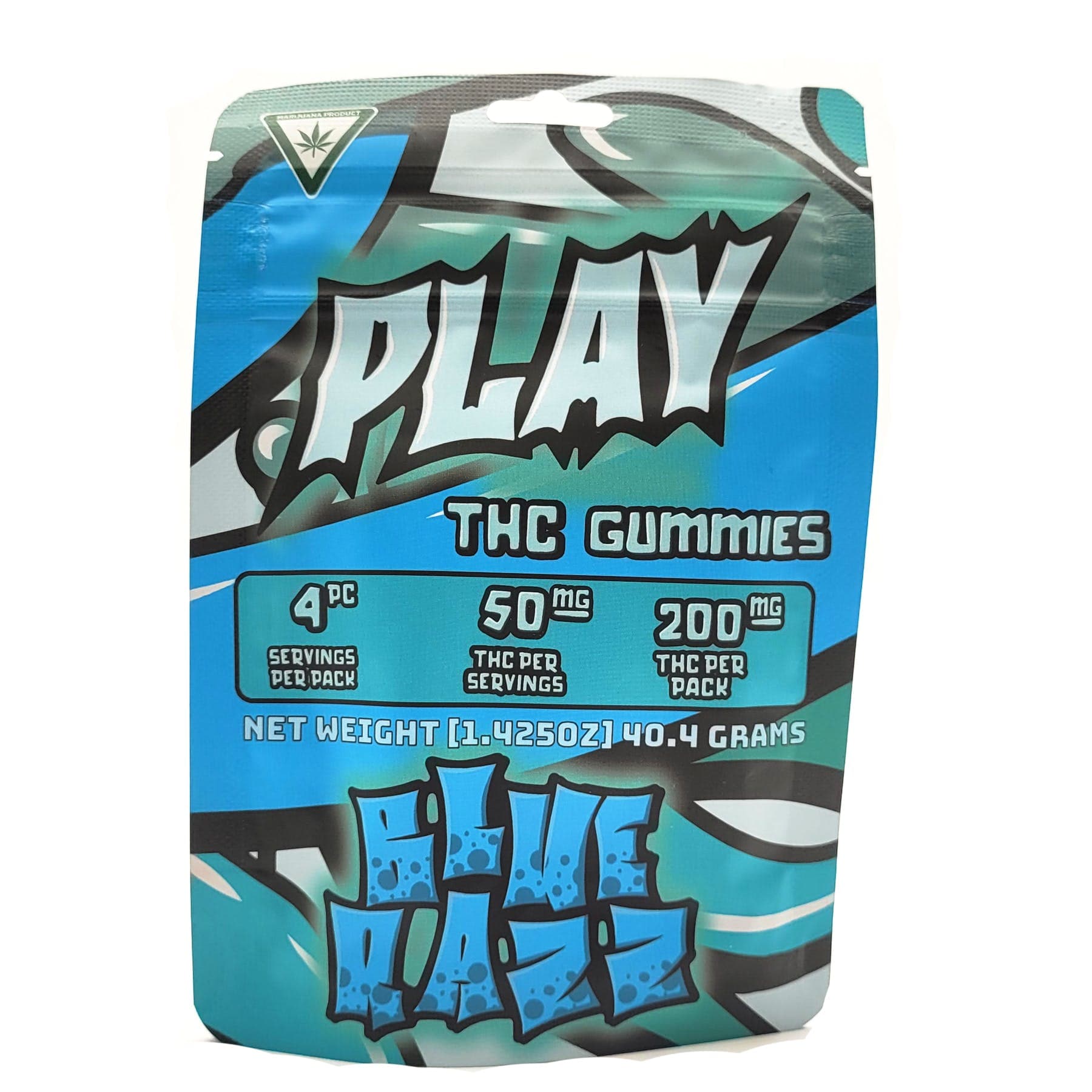PLAY Blue Raspbery | Gummies | 200mg (4pk)
