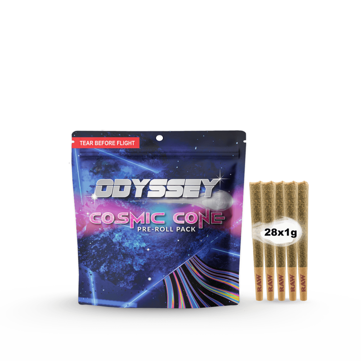 Odyssey Glue Cheese Pre-Roll Pack | 28x1g | 28g