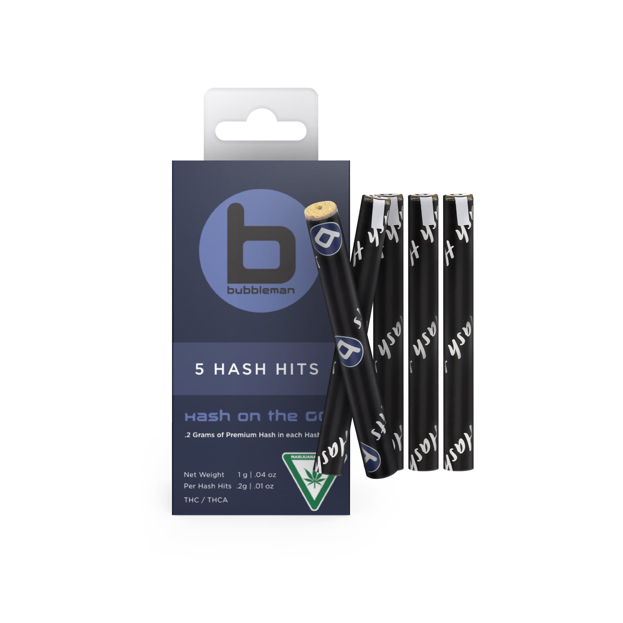 Bubbleman Red Delicious Hash Hits 5pk - 1g