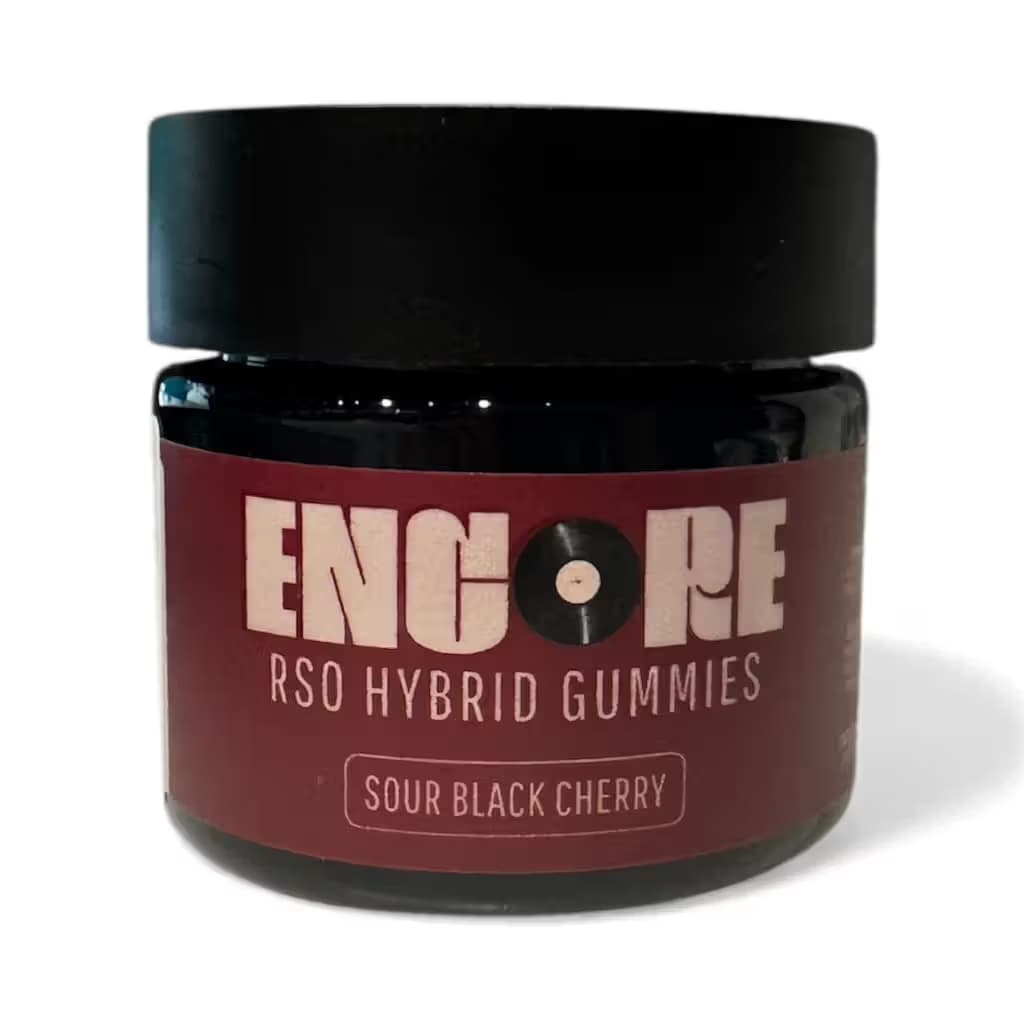Encore Edibles Black Cherry Hybrid RSO Gummies [100mg]