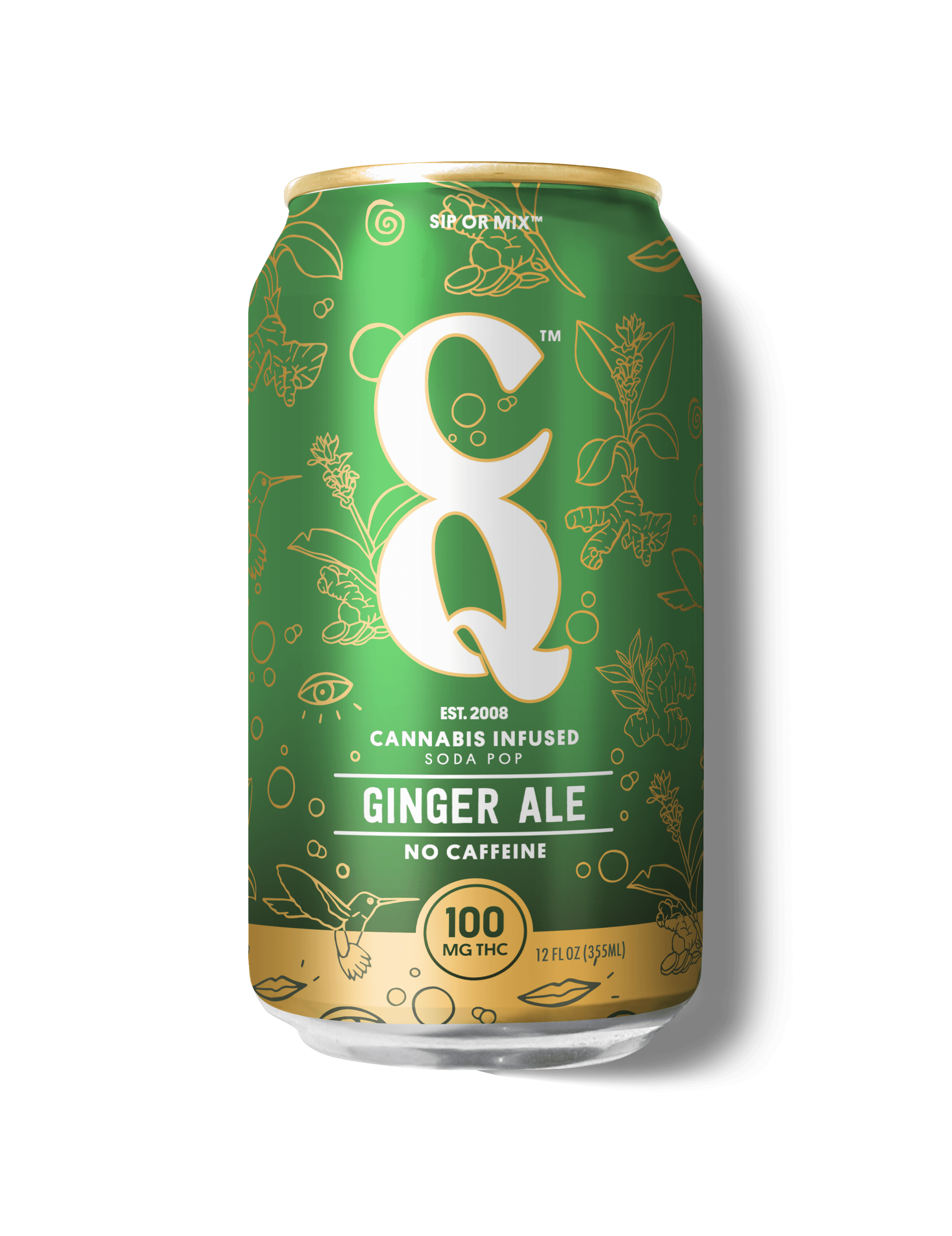 CQ Ginger Ale | 100mg Infused Soda