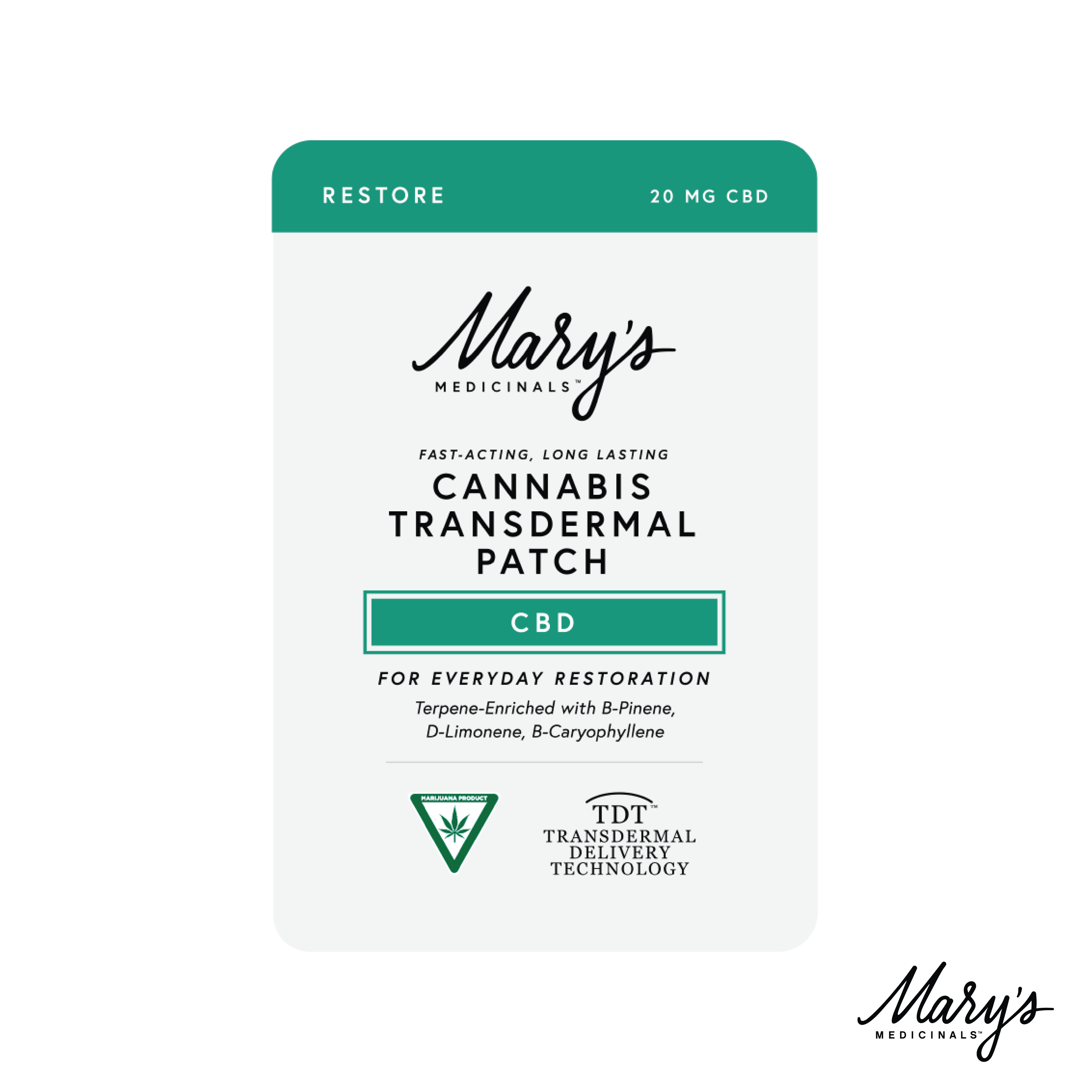 Mary's Medicinals CBN Transdermal Patch | 20mg