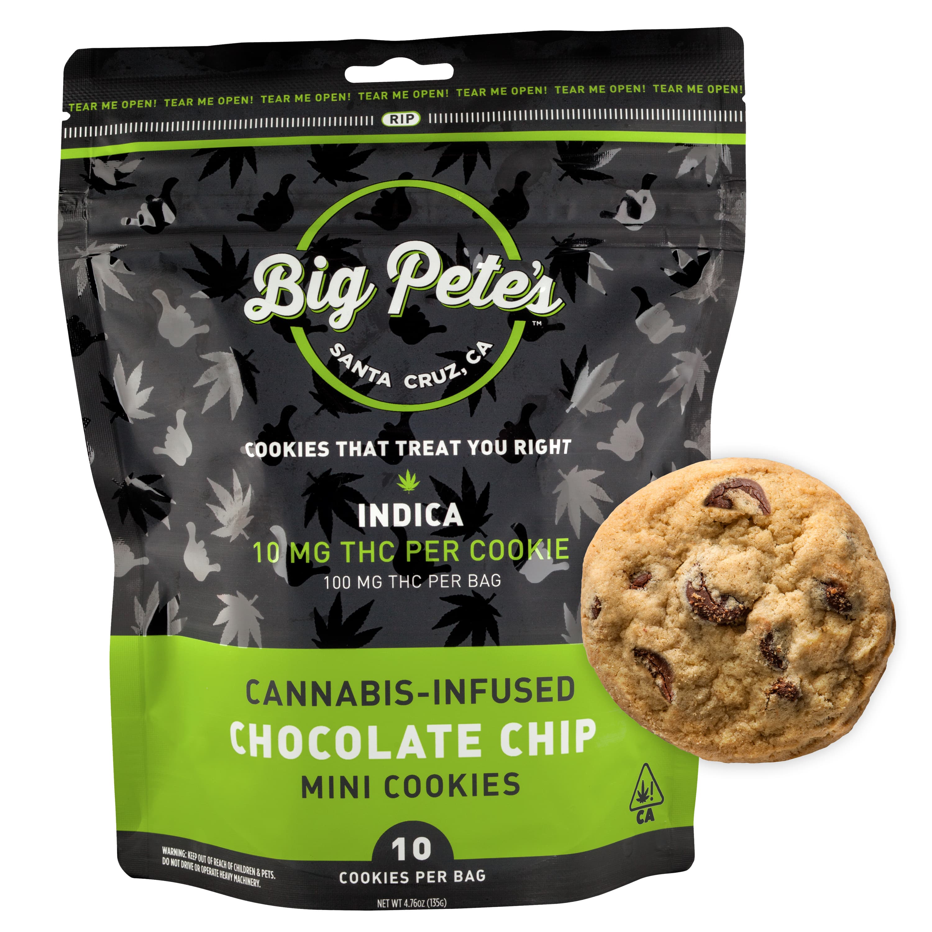 Big Pete's Treats Mini Chocolate Chip 10pk | 200MG Indica