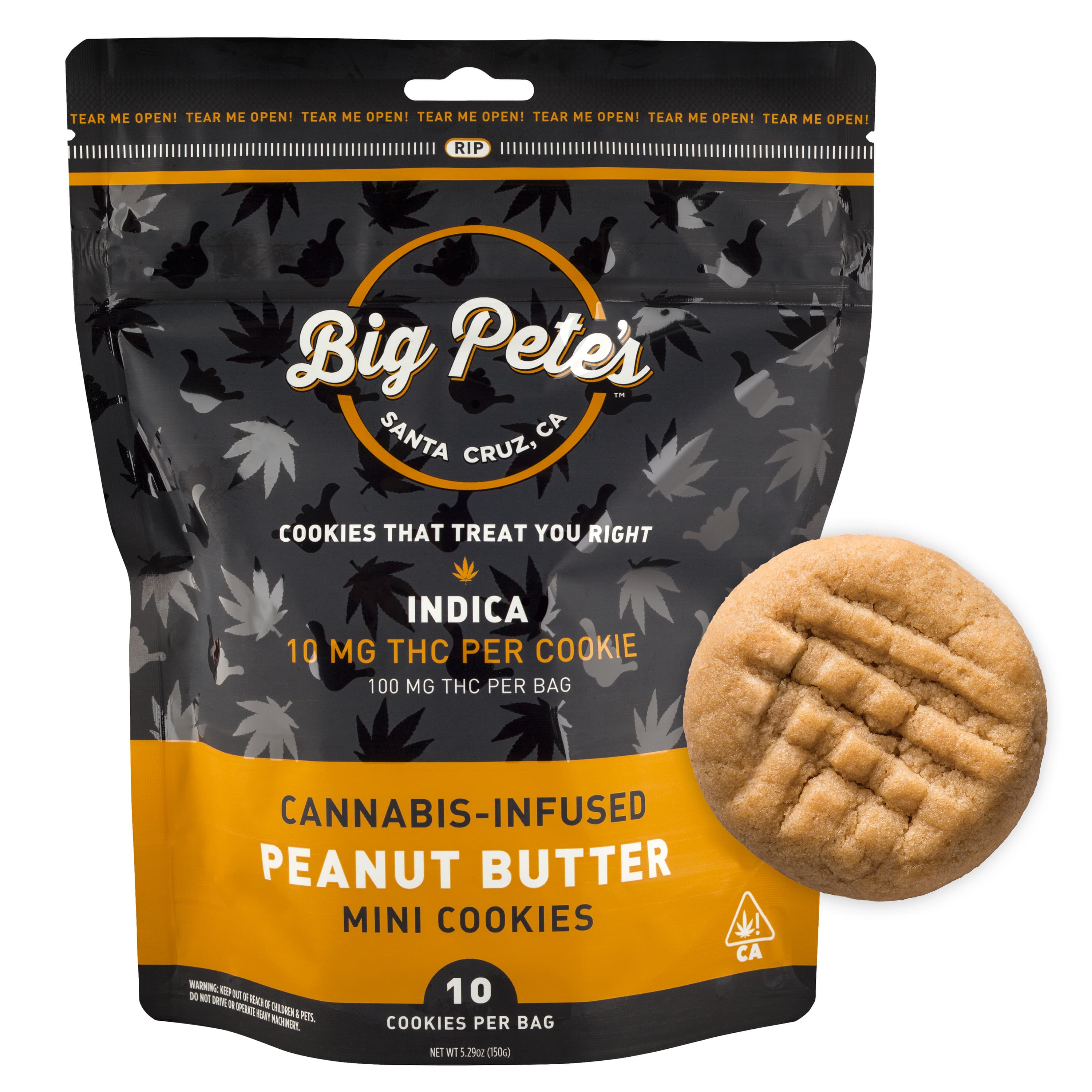 Big Pete's Treats Mini Peanut Butter 10pk | 200MG Indica