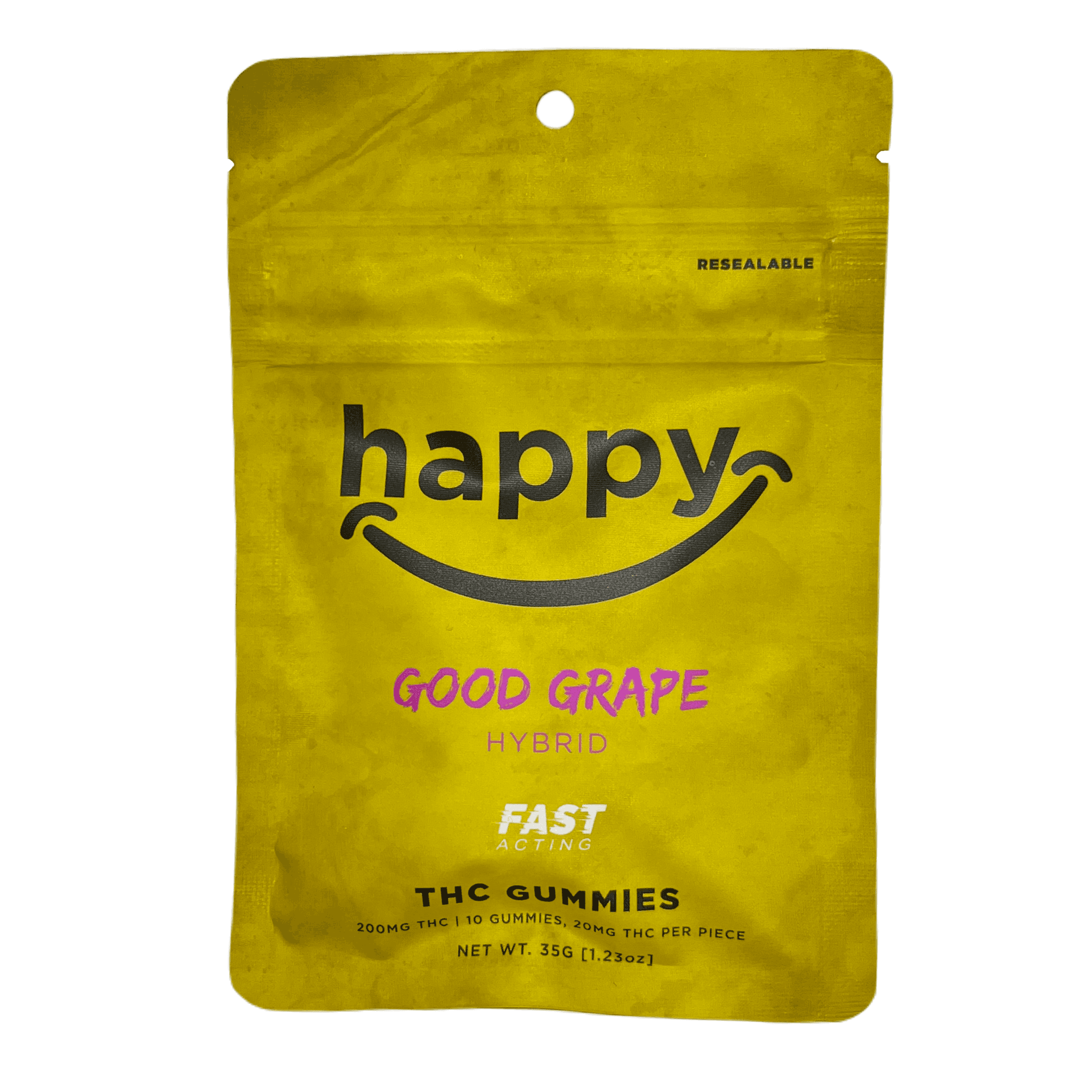 Happy Good Grape 200mg Gummies