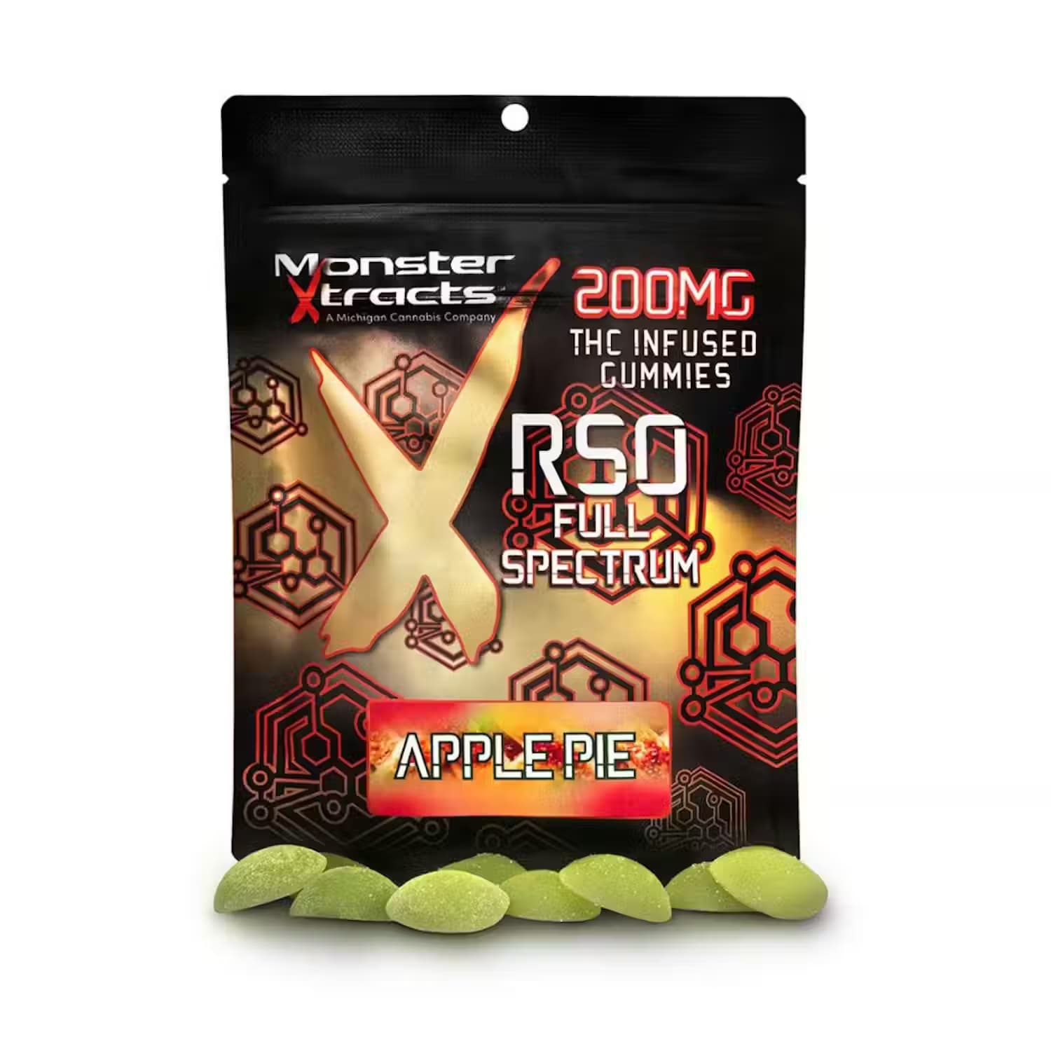 Monster Gummies | RSO | Apple Pie | 200mg | Monster X