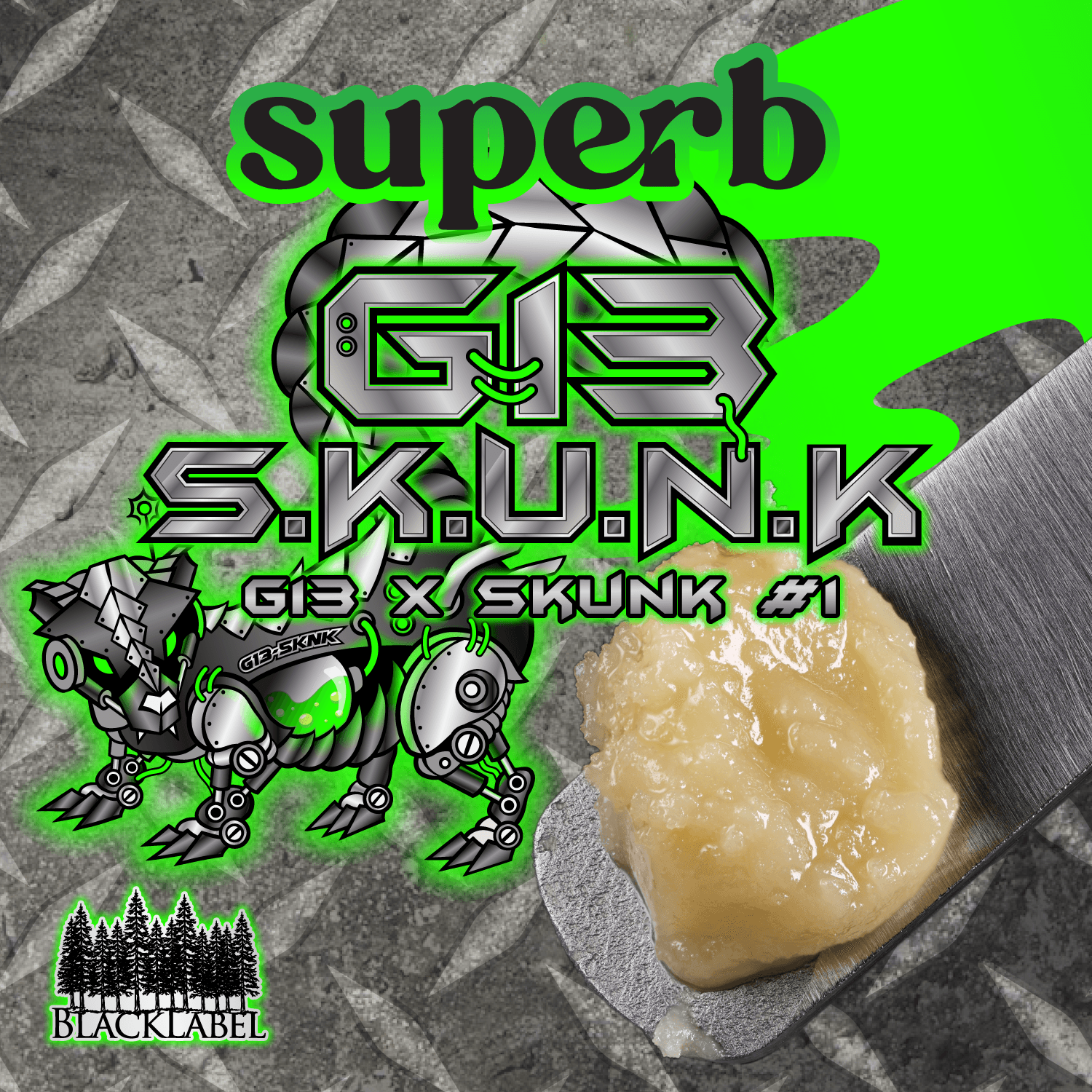 Superb 3.5g Rosin - G13 Skunk