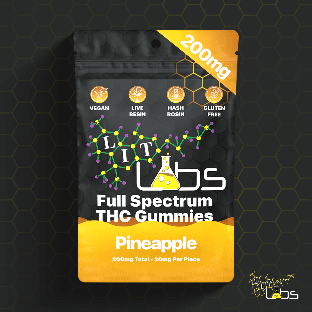 Lit Labs Pineapple 200mg Gummies