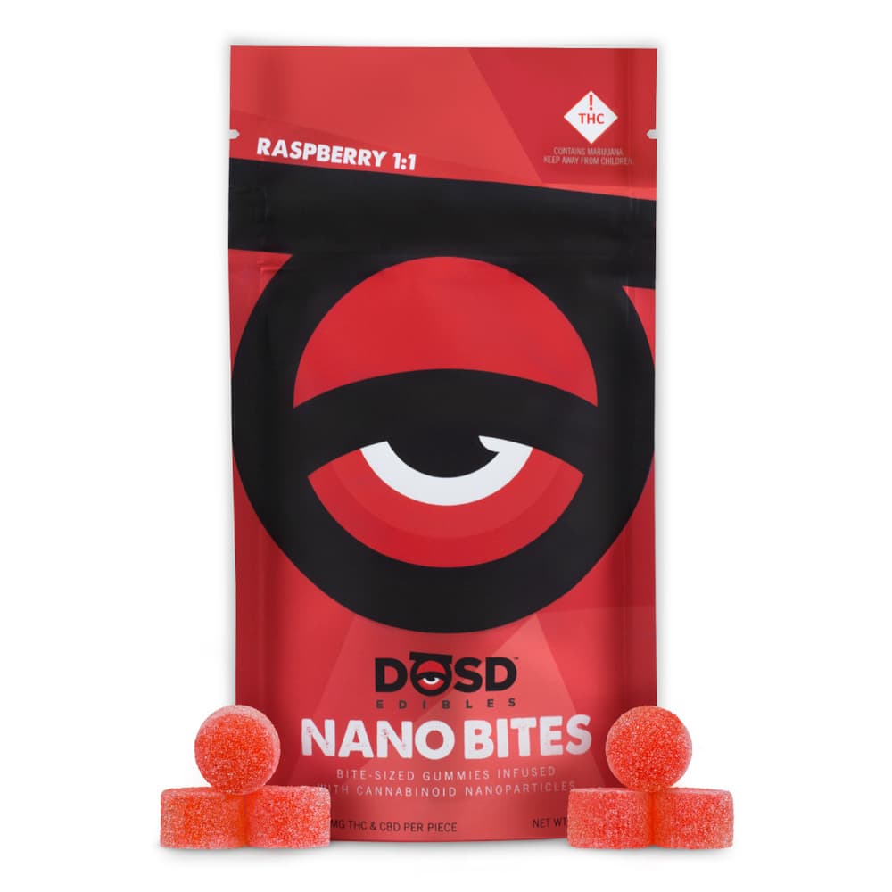 DŌSD Edibles Raspberry 1:1 [10pk] (100mg CBD/100mg THC)