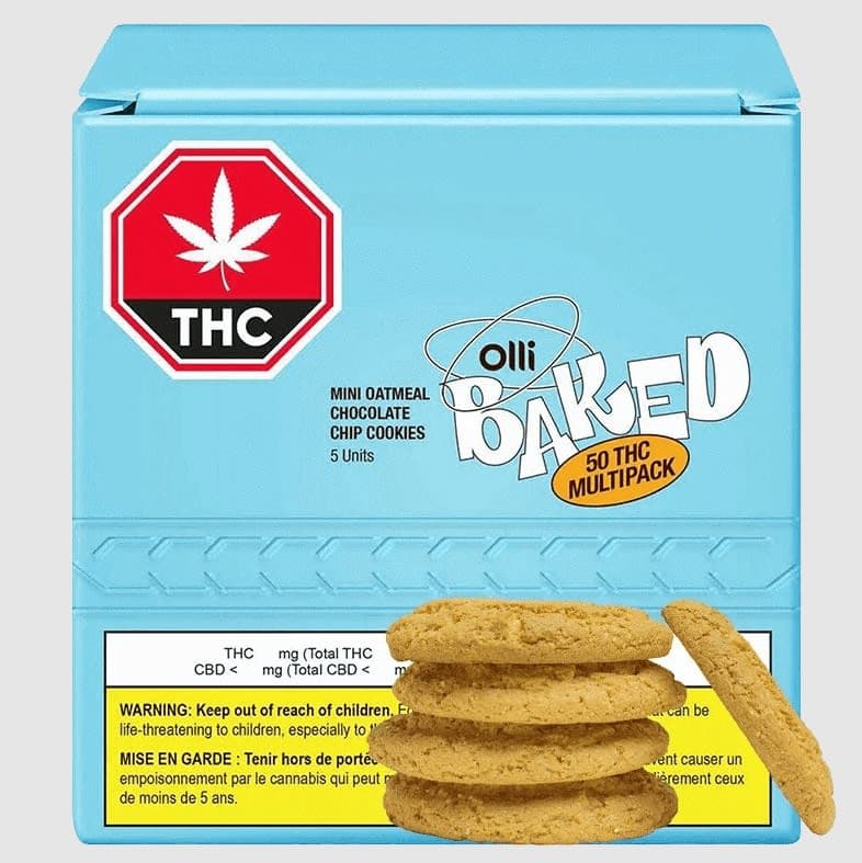 Olli Baked Mini Oatmeal Chocolate Chip Cookies - 5 Pack