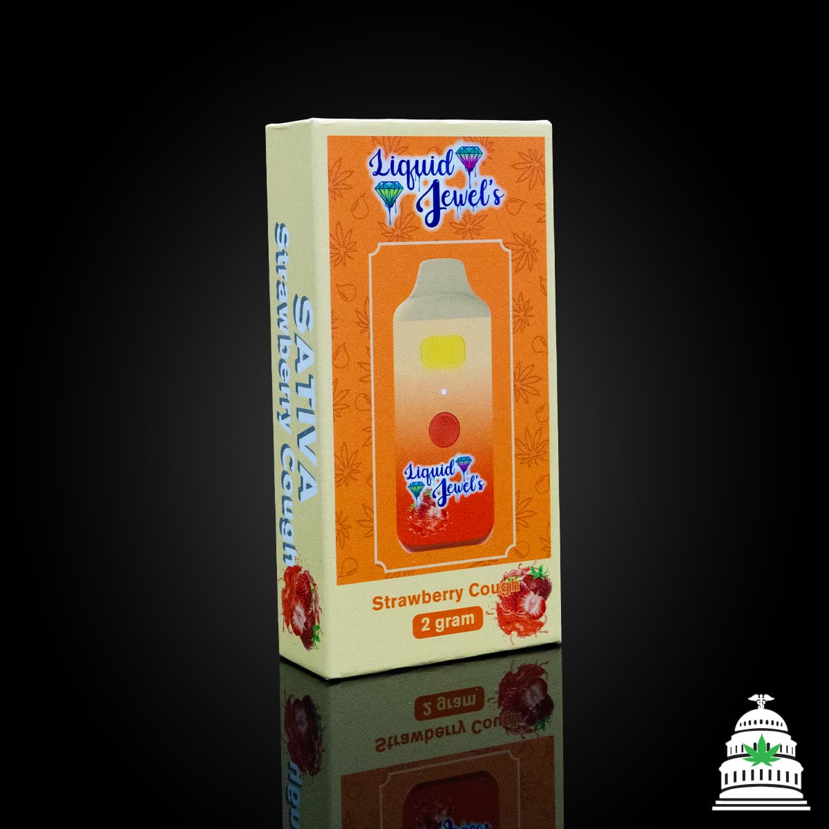 Liquid Jewels Strawberry Cough - Liquid Jewels Disposable